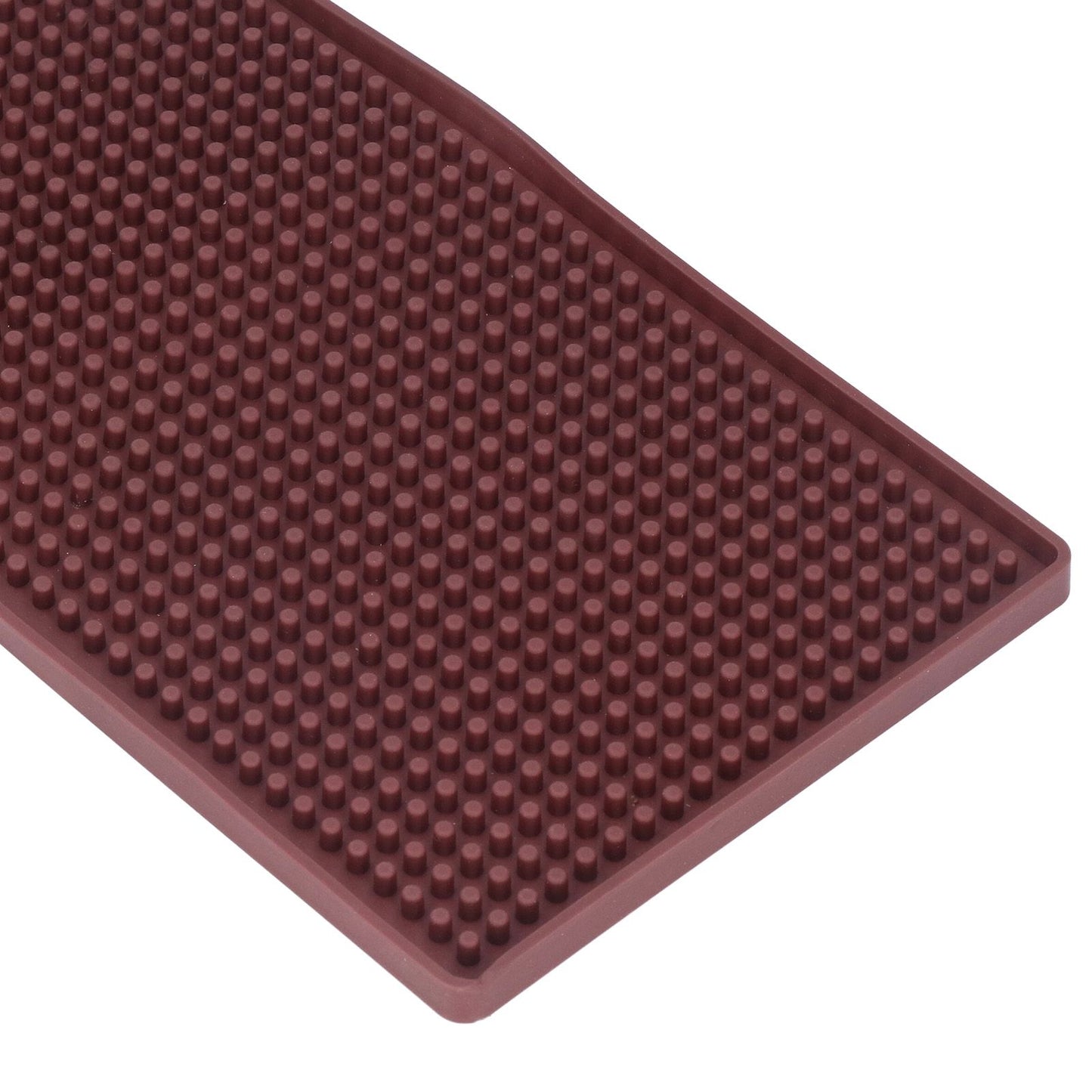 Bar Mat Premium Food Grade Silicone Heat Resistant Durable Odorless Nonslip Soft Flexible Coffee Bar MatBrown