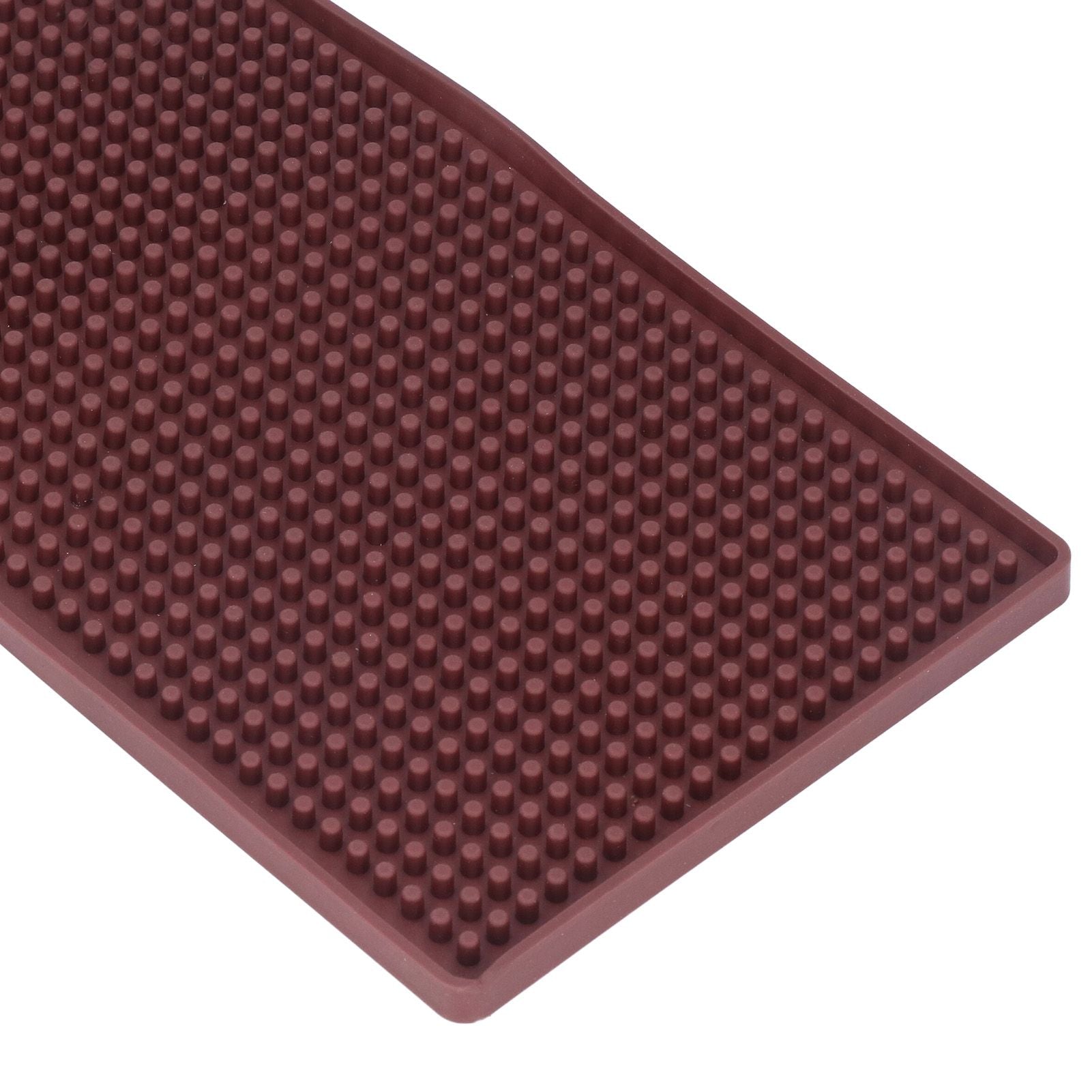 Bar Mat Premium Food Grade Silicone Heat Resistant Durable Odorless Nonslip Soft Flexible Coffee Bar MatBrown