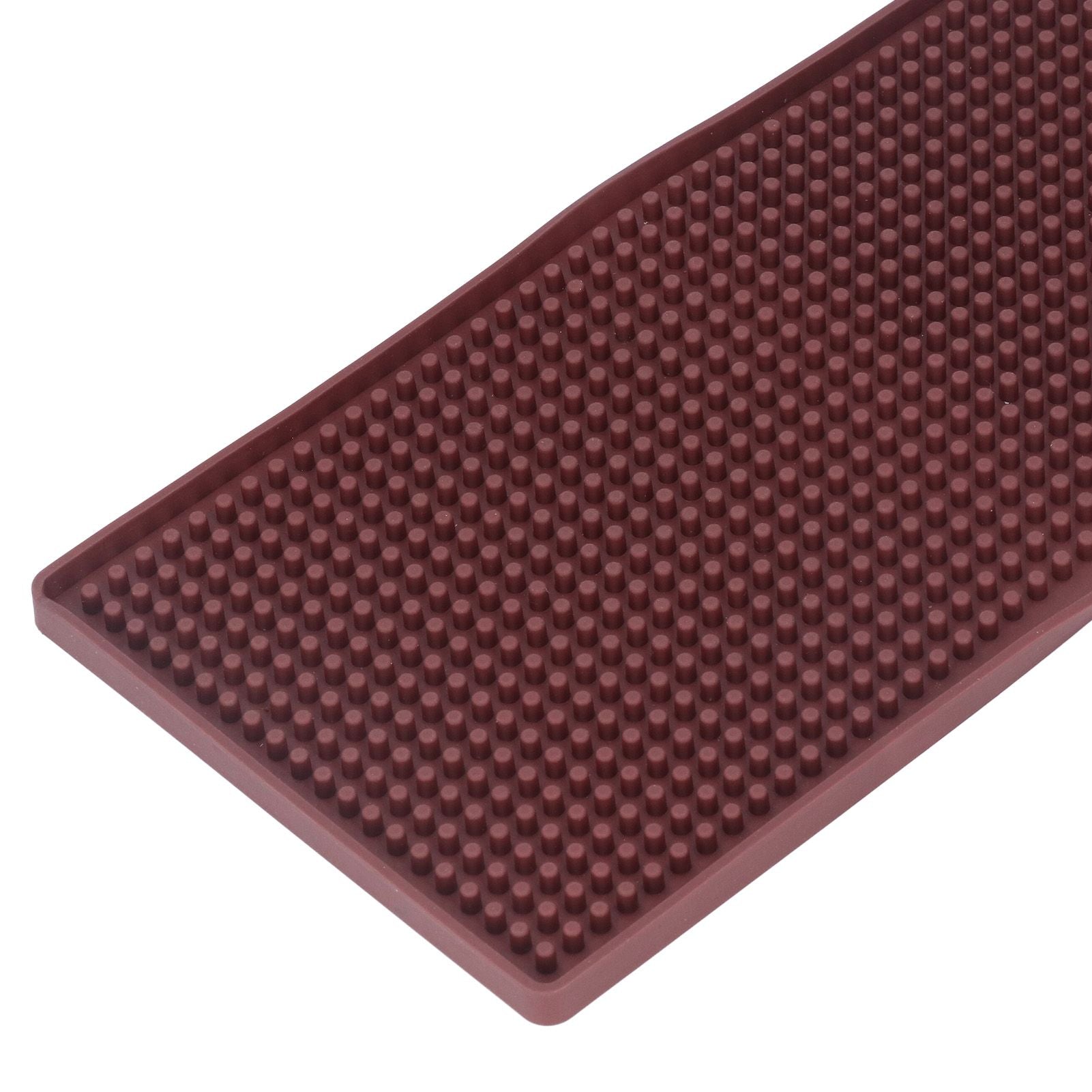 Bar Mat Premium Food Grade Silicone Heat Resistant Durable Odorless Nonslip Soft Flexible Coffee Bar MatBrown