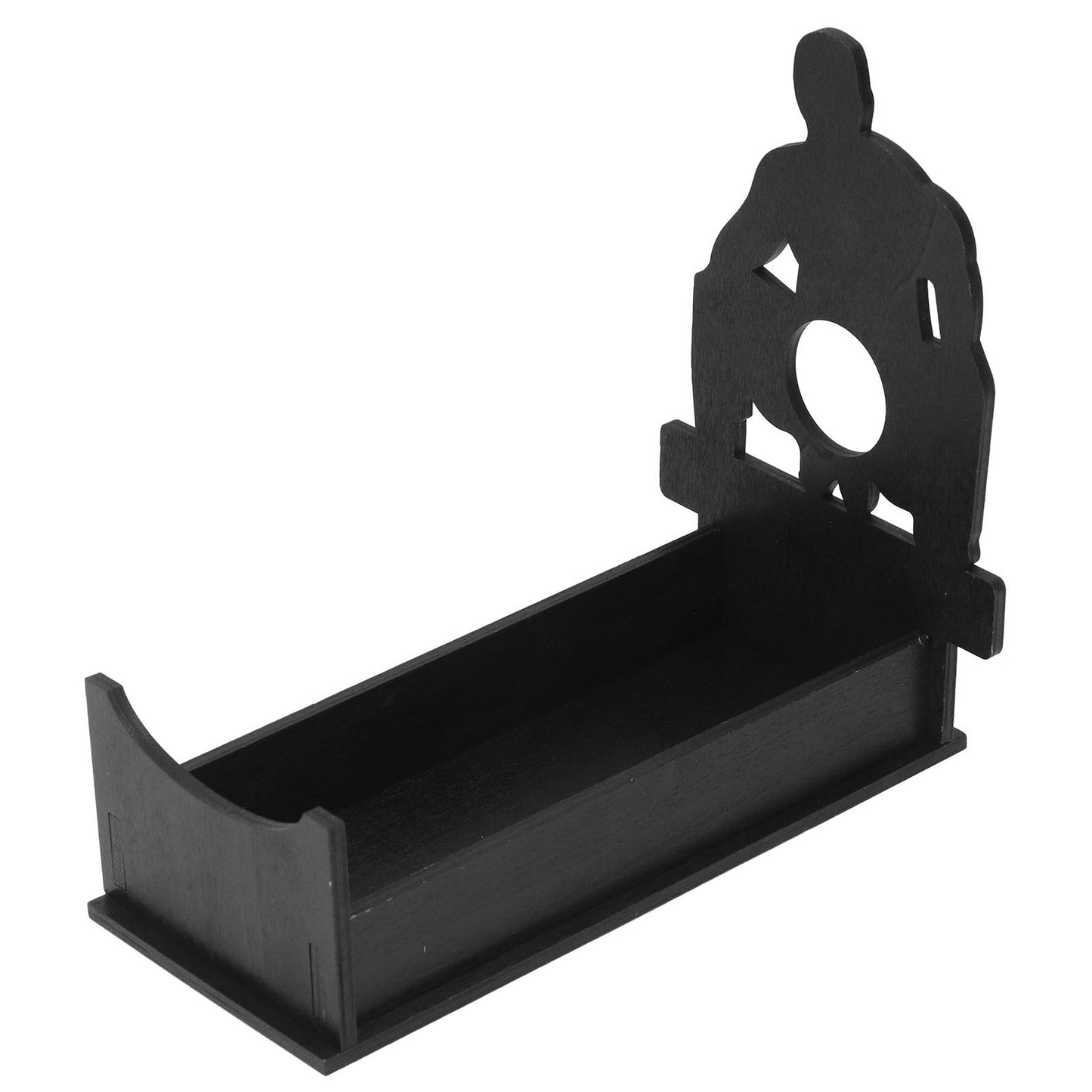 Red Wine Decorative Display Rack Easy to Assemble Light Red Wine Decorative Wooden Rack for Home Bar RestaurantBlack