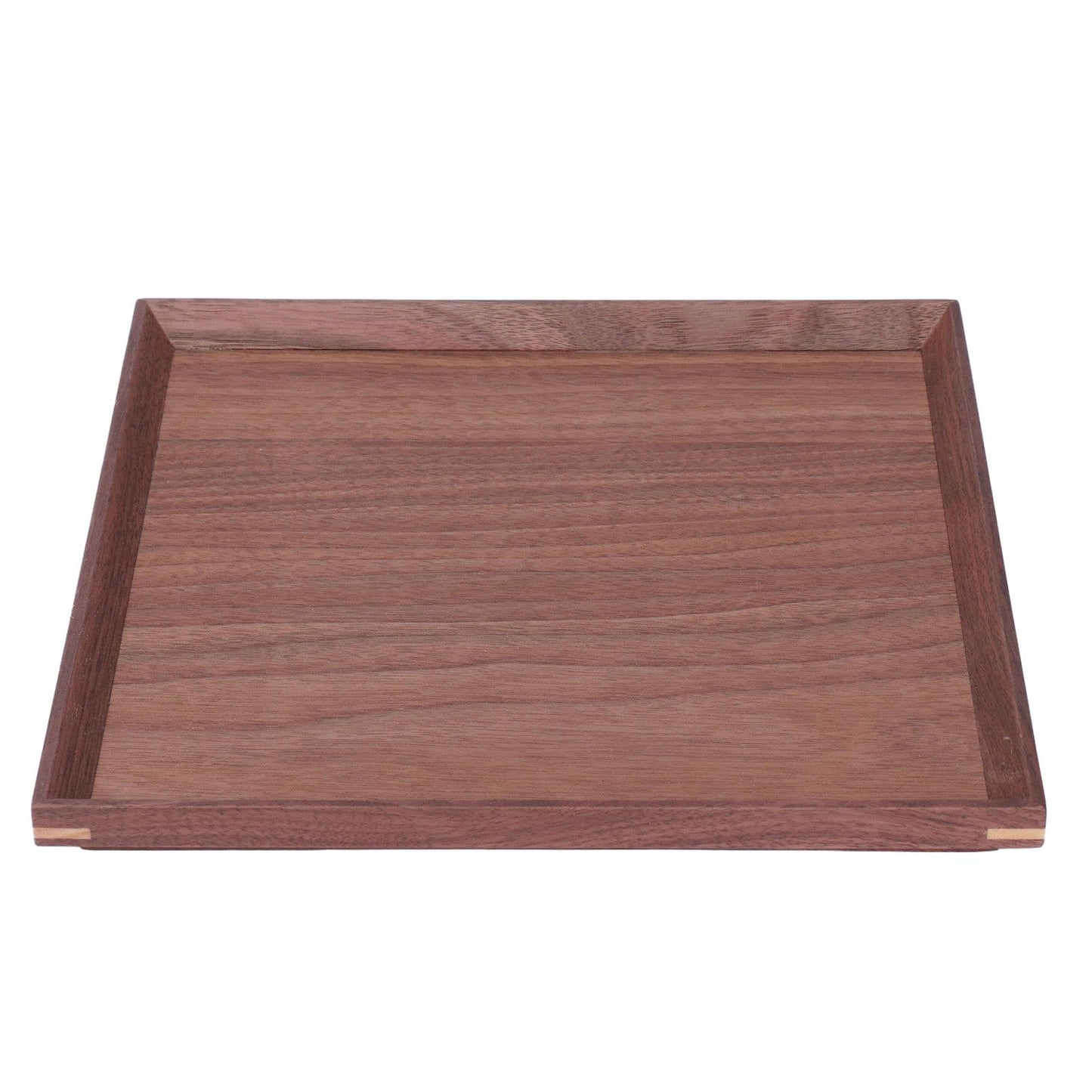 Wooden Tray Quadrate Shape Black Walnut Retro Classic Chinese Style Decorative Serving Tray for Tableware M