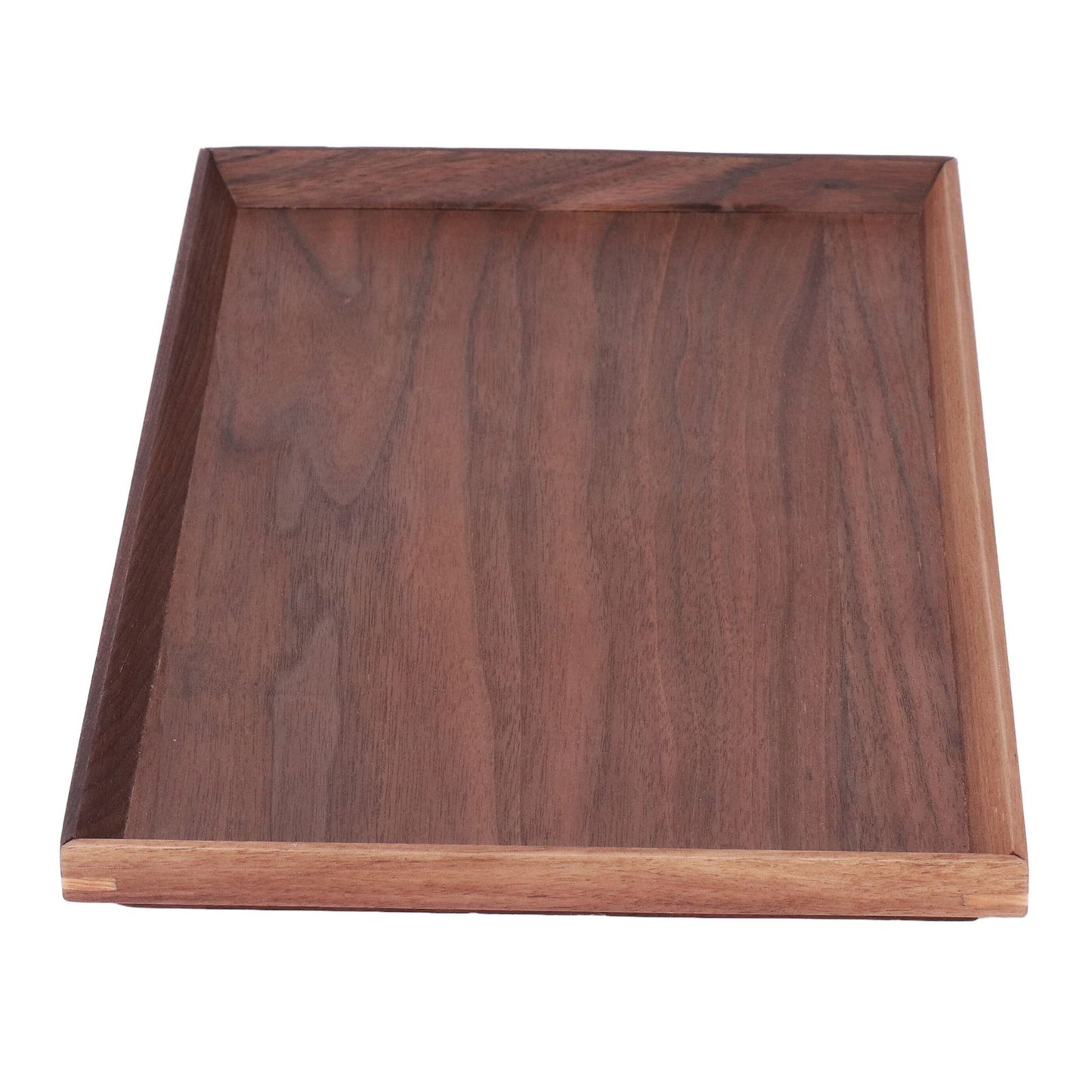 Walnut Wooden Tray Rectangle Serving Tray Tenon Structure Chinese For Tea Fruit Dessert Bread S