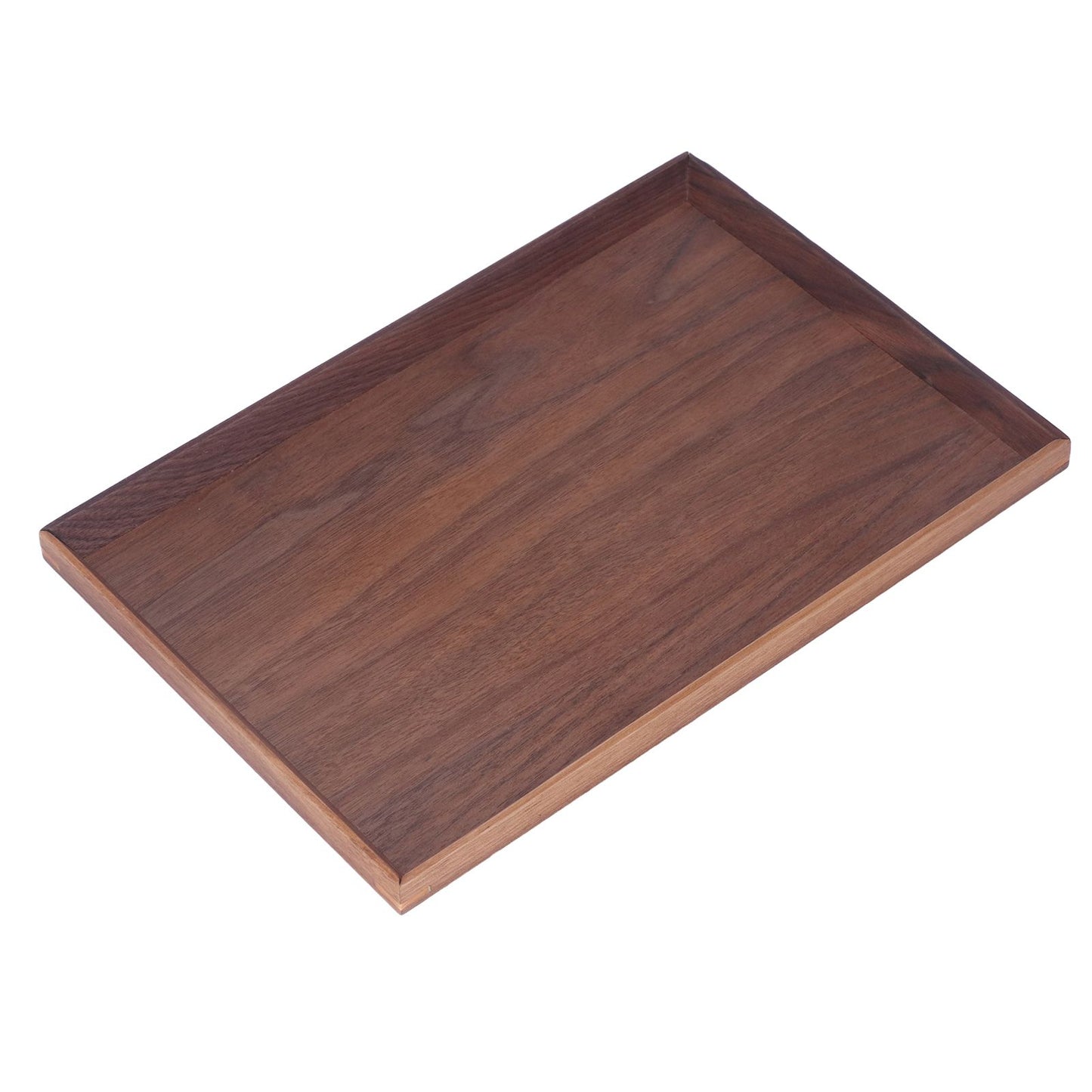 Walnut Wooden Tray Rectangle Serving Tray Tenon Structure Chinese For Tea Fruit Dessert Bread S