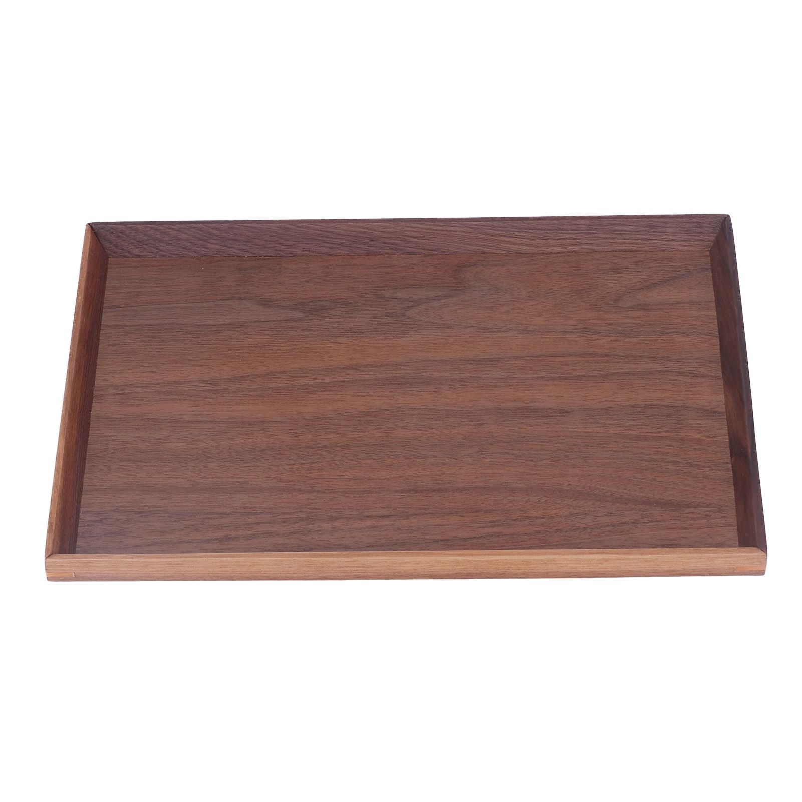 Walnut Wooden Tray Rectangle Serving Tray Tenon Structure Chinese For Tea Fruit Dessert Bread M
