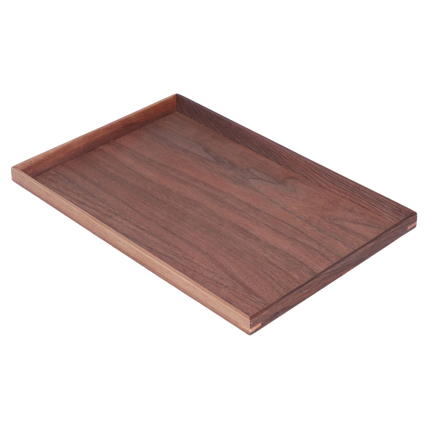 Walnut Wooden Tray Rectangle Serving Tray Tenon Structure Chinese For Tea Fruit Dessert Bread L