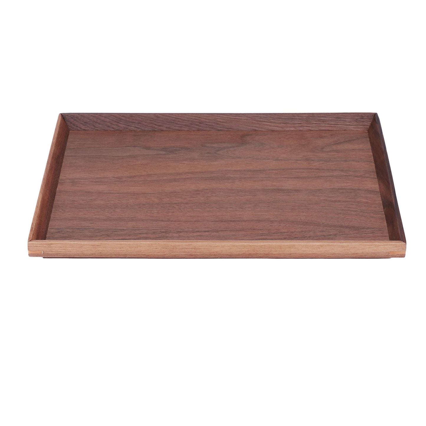 Walnut Wooden Tray Rectangle Serving Tray Tenon Structure Chinese For Tea Fruit Dessert Bread L