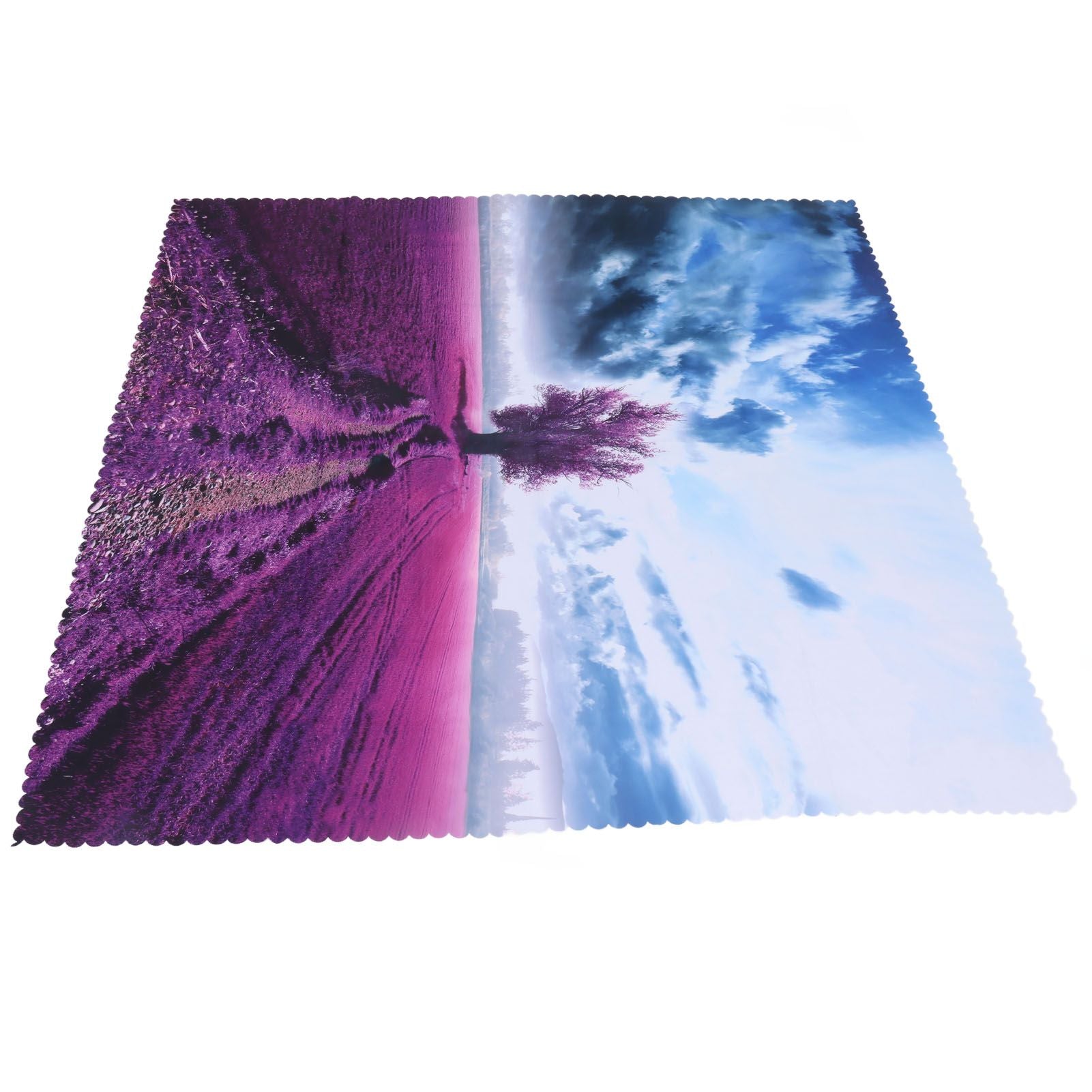 Printed Tablecloth Rectangle Table Cloth TV Cabinet Cover for Kitchen Dining Party Holiday Christmas Red Trees Grass Pattern 140x140cm