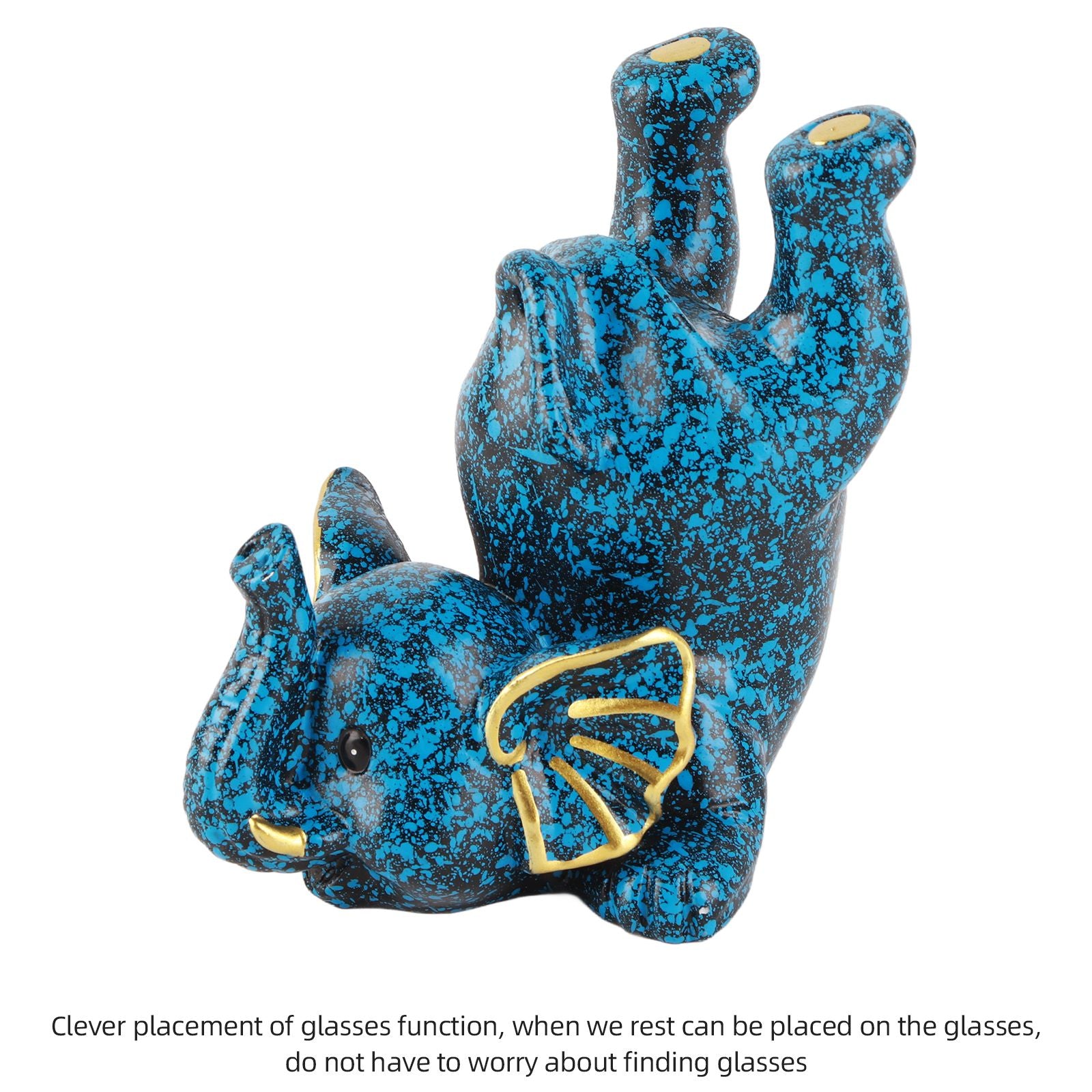 Creative Attraction Small Elephant Glasses Shelf Optician Display Shelf Desktop Storage Rack Ornaments