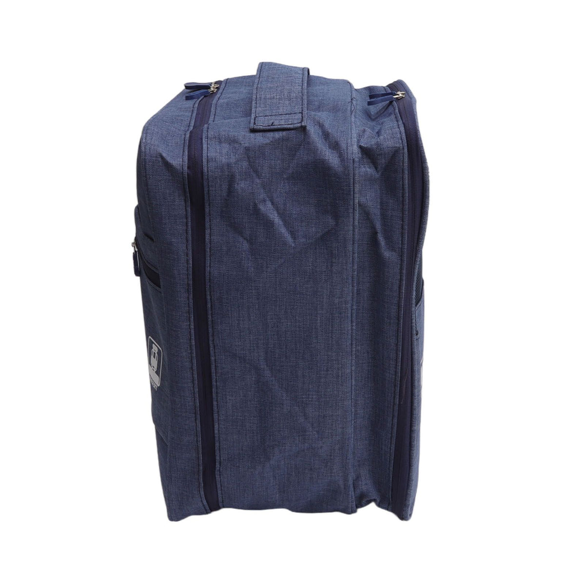 3 Layers Travel Shoe Bag Holds 3 Pair of Shoes Waterproof, Navy