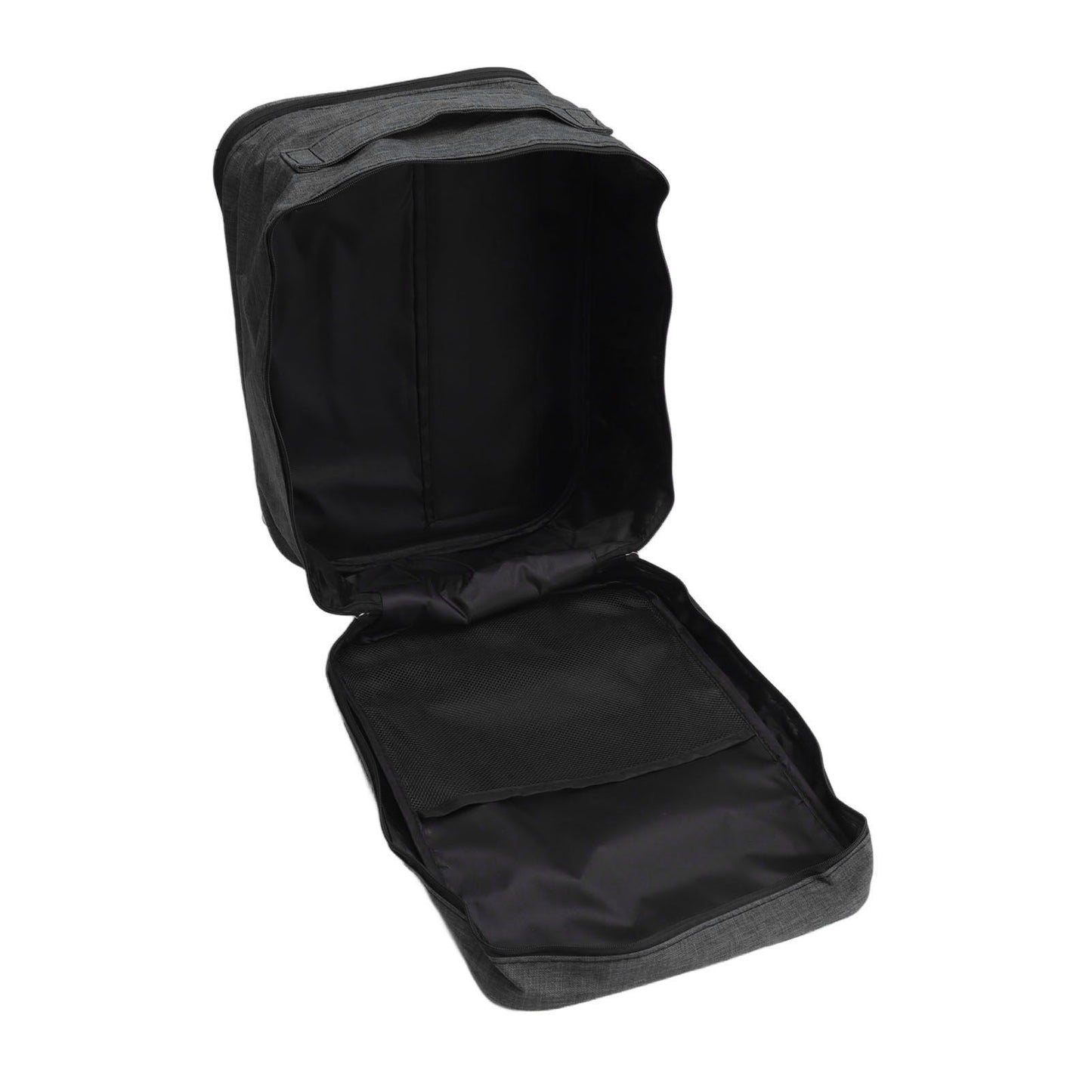 3 Layers Travel Shoe Bag Holds 3 Pair of Shoes Waterproof Portable Shoe Storage Bag for Travel Camping Daily Use Black