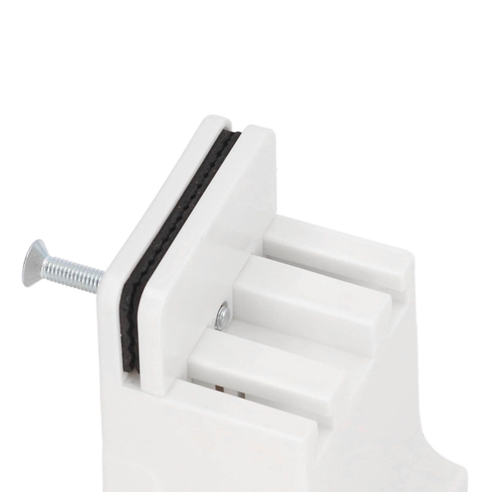 4pcs Adjustable Furniture Risers with Screw Clamp Rubber Bed Couch Risers for Heavy Duty Furniture White
