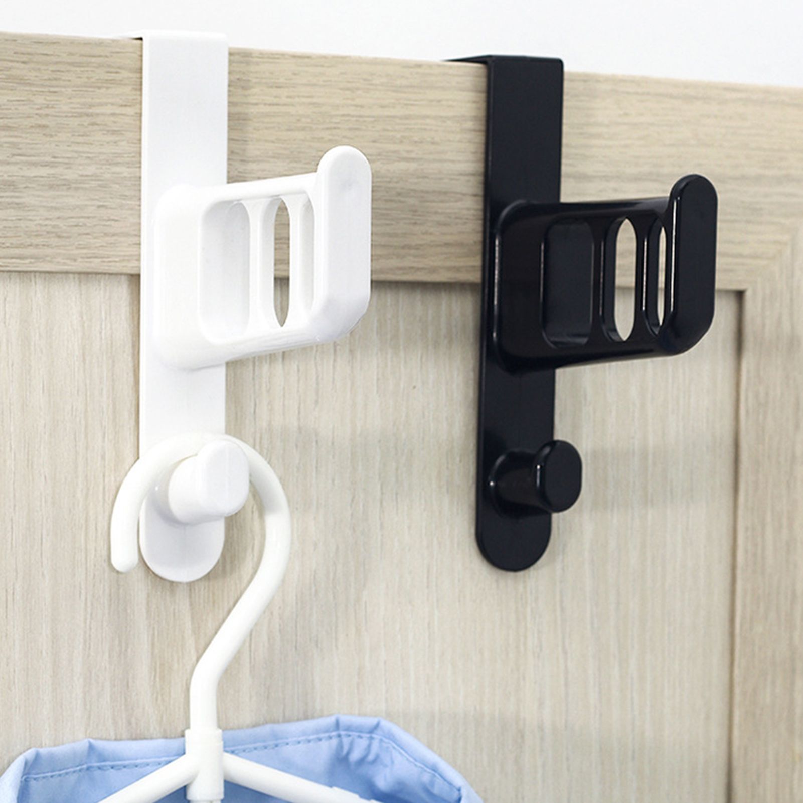 Door Rear Hook Nail Free Traceless Coat Hanger Wall Mounted Bag Coat Hat Door Hanging Rack