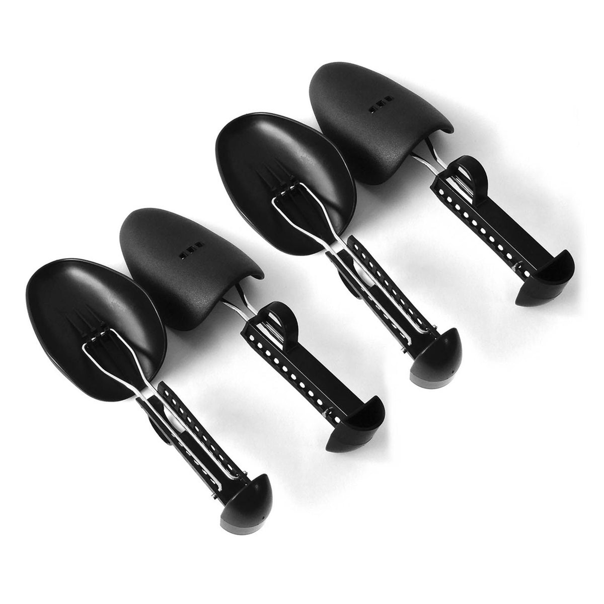 4PCS Shoe Tree 25cm to 30cm Adjustable Shoe Shaper Black