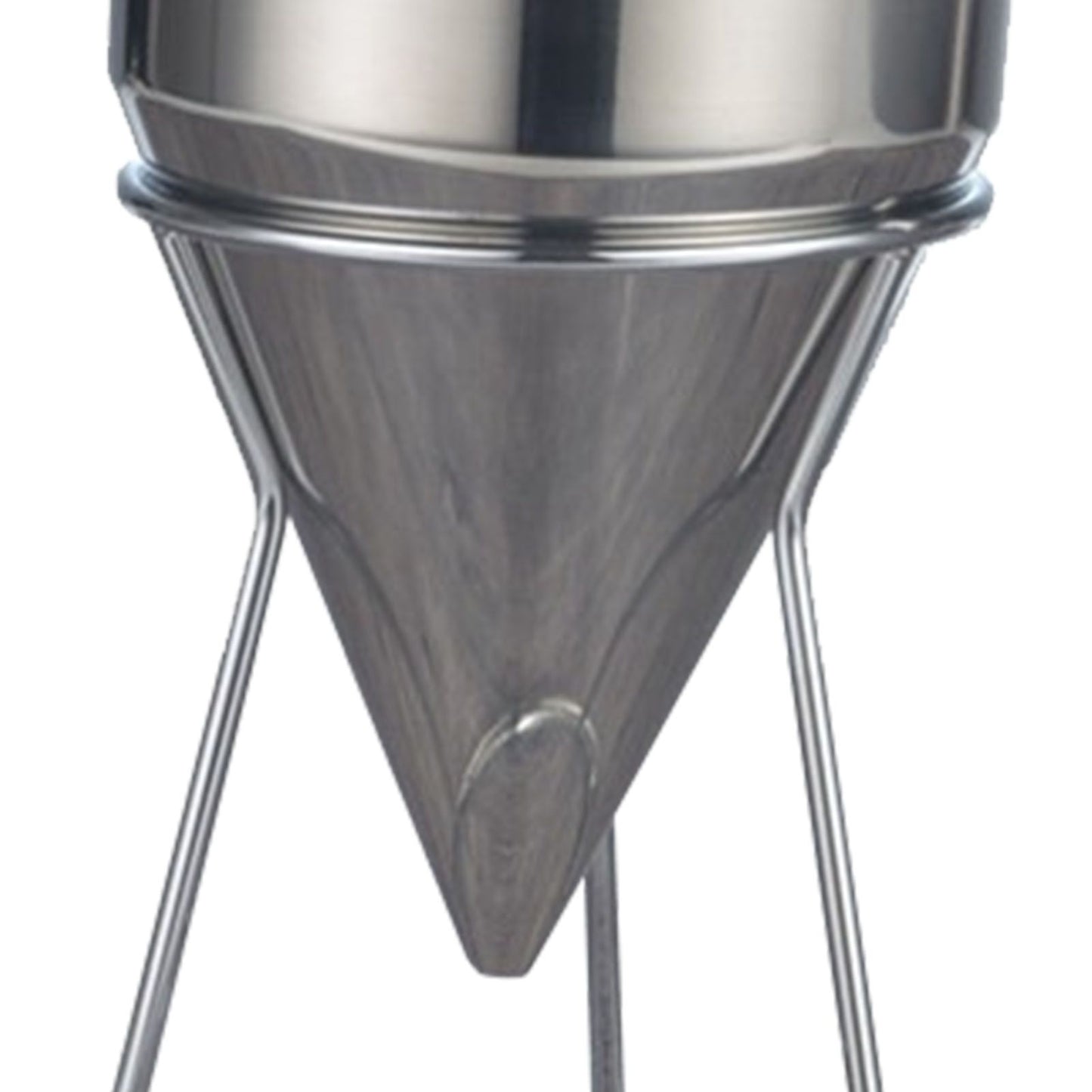 Stainless Steel Pancake Batter Dispenser Baking Cake Funnel Dispenser with Stable Rack for Takoyaki Ball Waffles