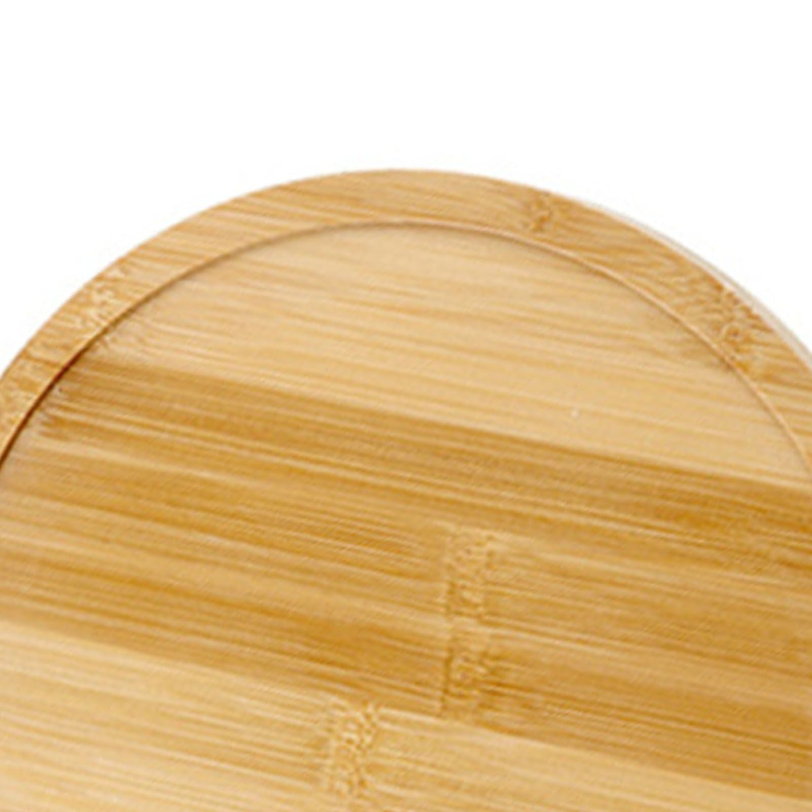Bamboo Wood Pizza Tray Clear Texture Comfortable Hand Feeling Round Wooden Pizza Serving Plate 8in for 7in Pizzas