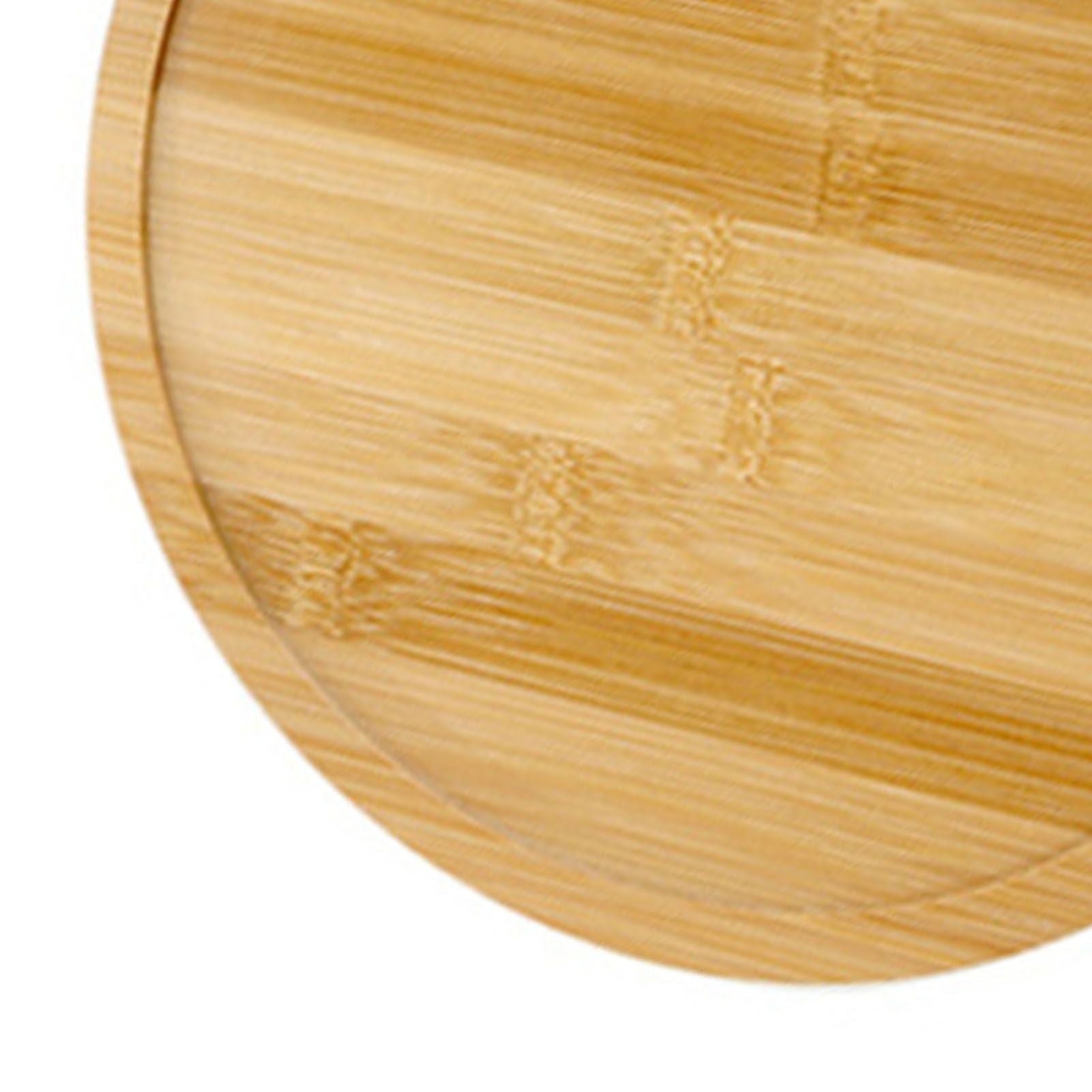 Bamboo Wood Pizza Tray Clear Texture Comfortable Hand Feeling Round Wooden Pizza Serving Plate 10in for 9in Pizzas