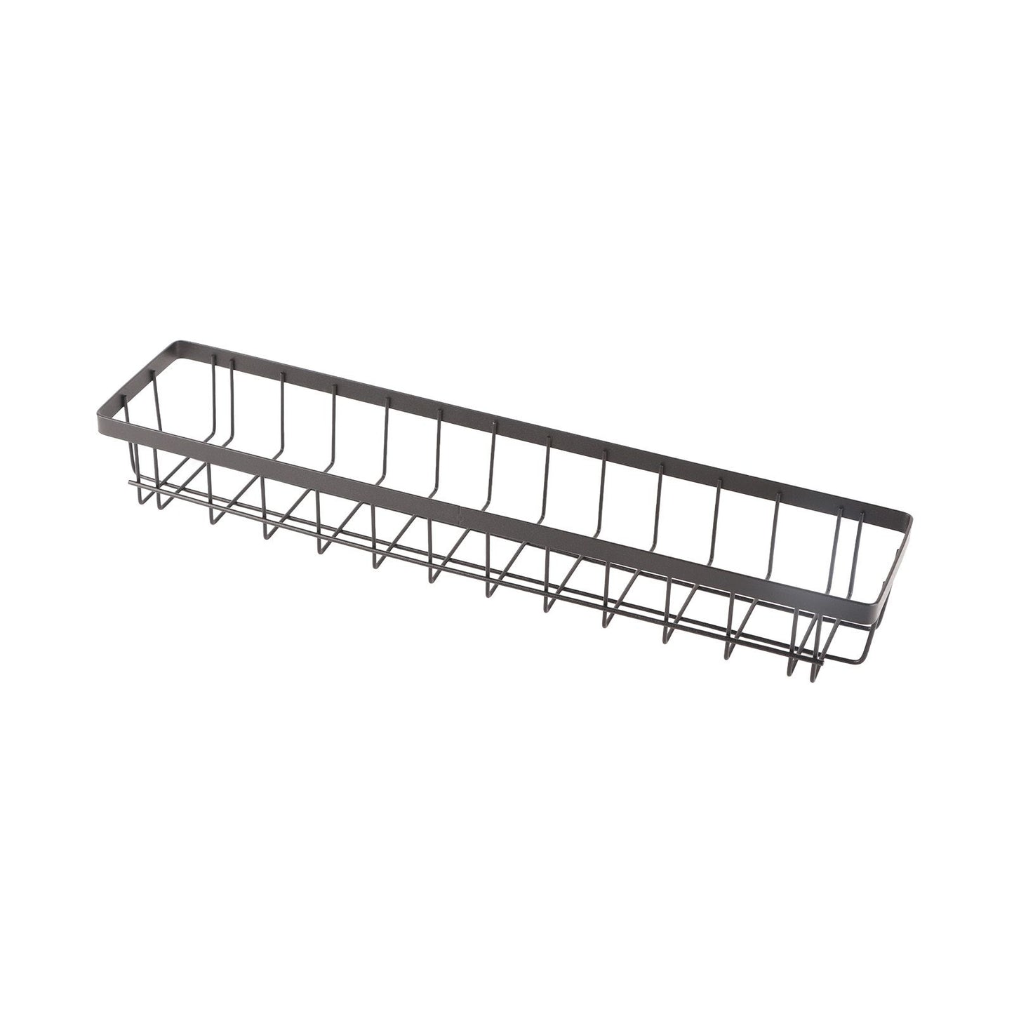 Refrigerator Hanging Shelf Nail Free with Hooks Black Refrigerator Spice Rack for Home Kitchen Double Layer