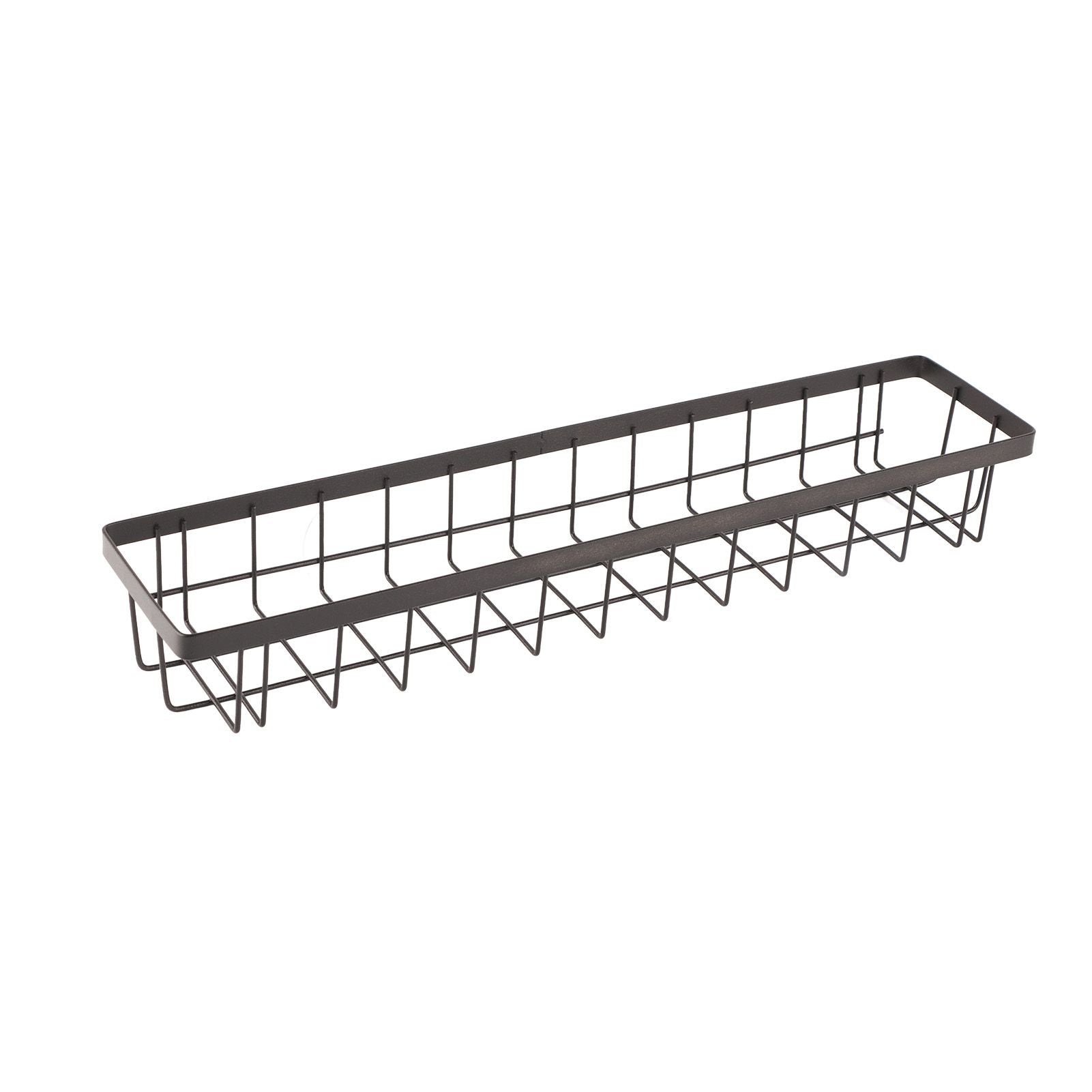Refrigerator Hanging Shelf Nail Free with Hooks Black Refrigerator Spice Rack for Home Kitchen Double Layer