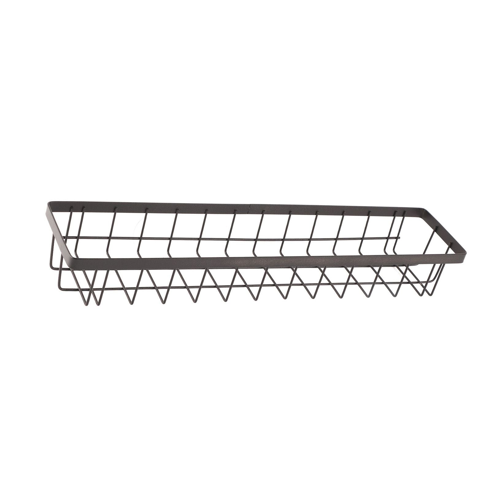 Refrigerator Hanging Shelf Nail Free with Hooks Black Refrigerator Spice Rack for Home Kitchen Double Layer