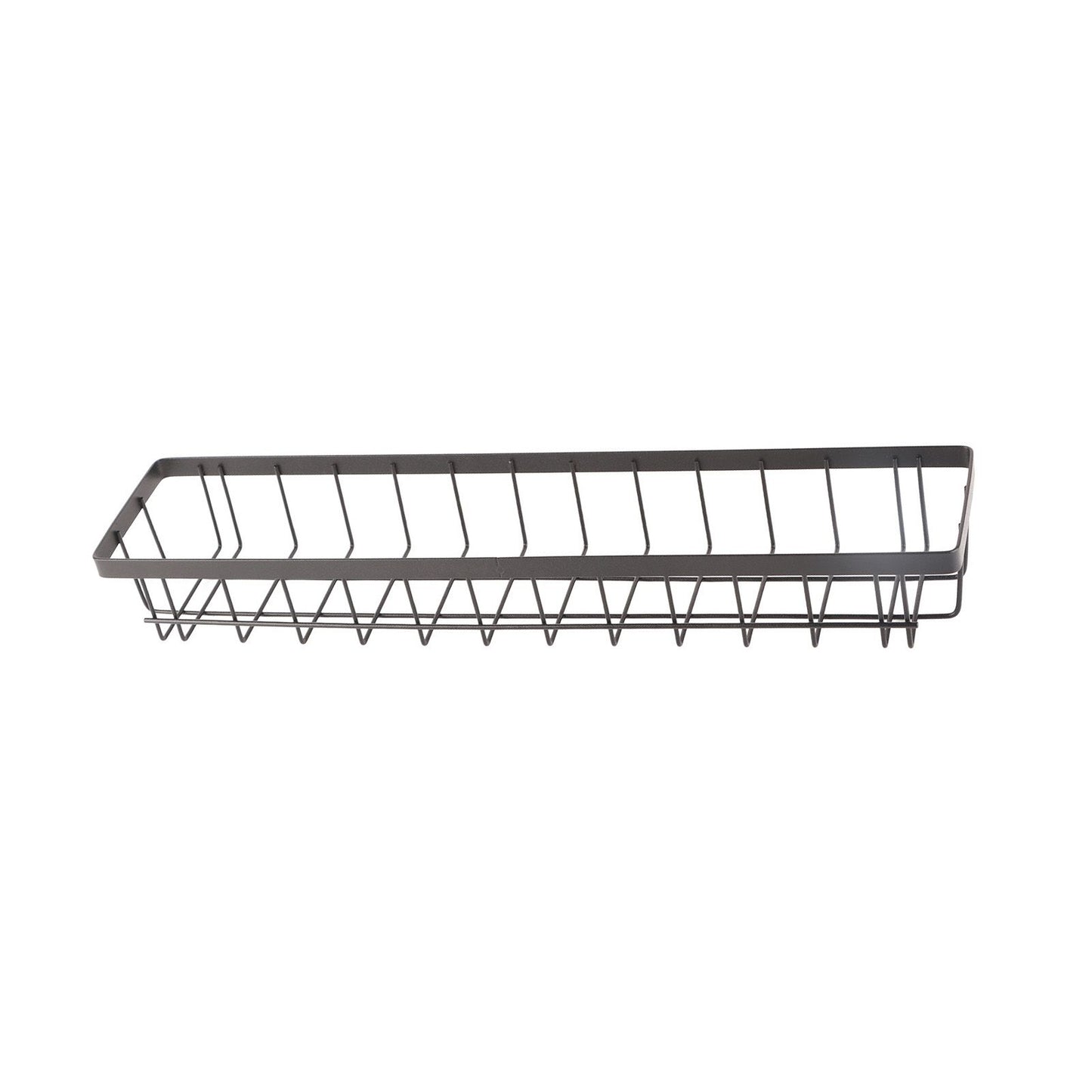 Refrigerator Hanging Shelf Nail Free with Hooks Black Refrigerator Spice Rack for Home Kitchen Double Layer