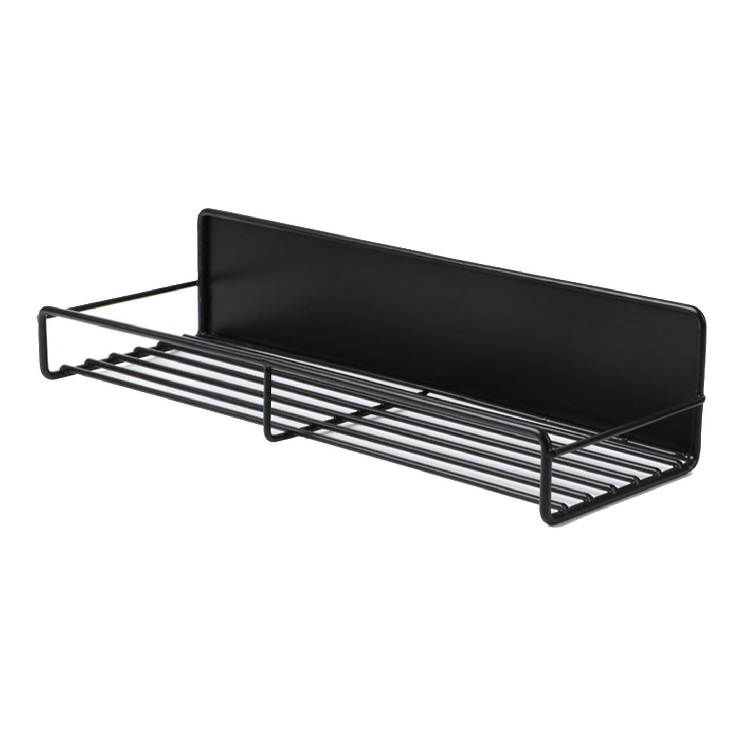 Wall Mounted Magnetic Shelf Refrigerator Punch Free Seasoning Rack Metal Storage Rack 30x10.5x7cm/11.8x4.1x2.8in