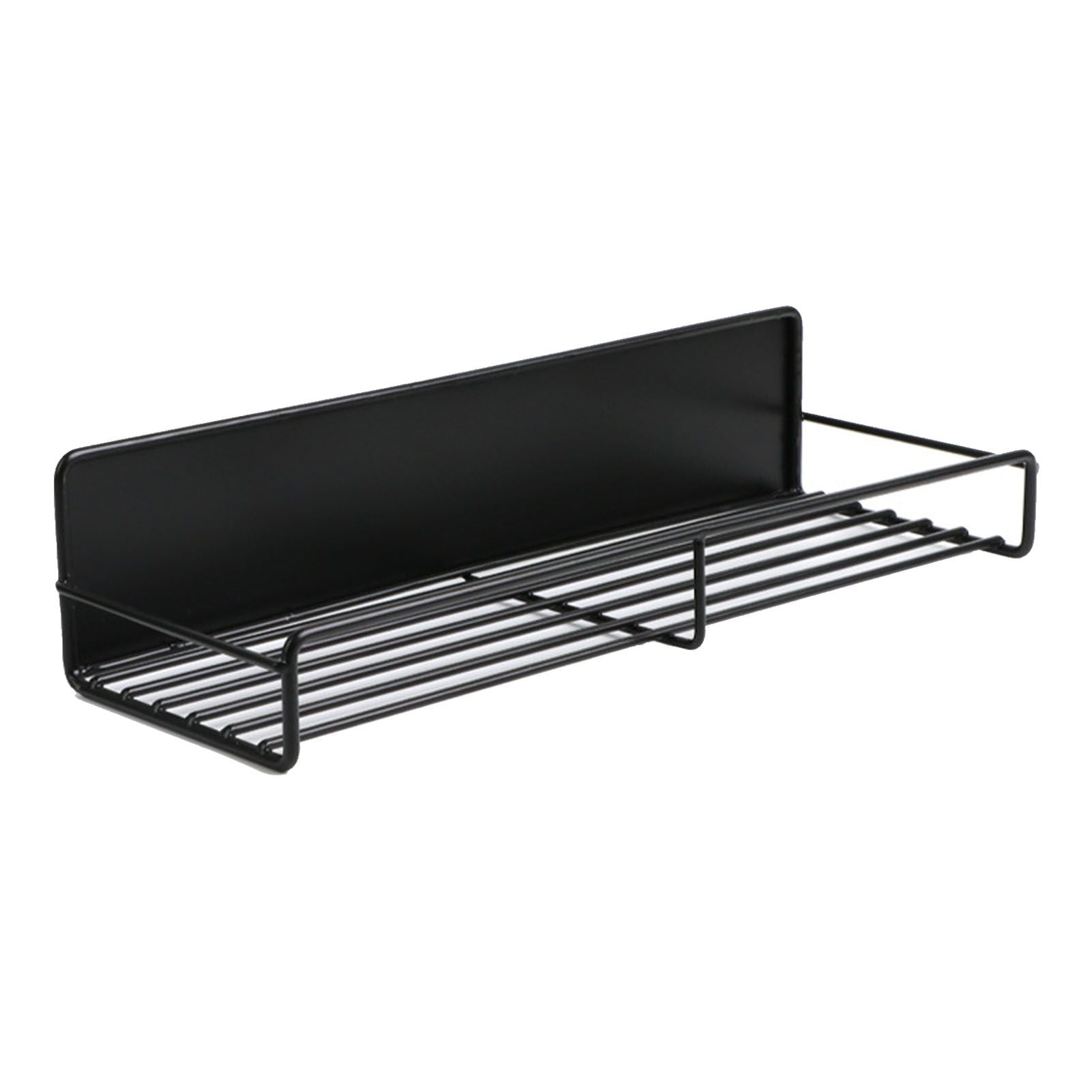 Wall Mounted Magnetic Shelf Refrigerator Punch Free Seasoning Rack Metal Storage Rack 30x10.5x7cm/11.8x4.1x2.8in