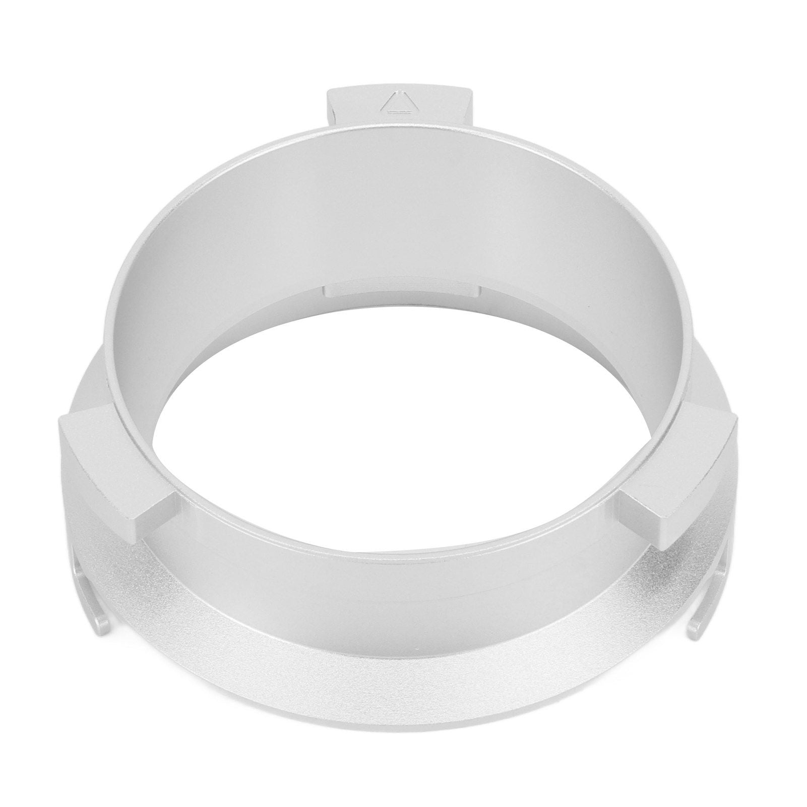 Coffee Powder Ring 51mm Aluminium Alloy Hands Free Dosing Funnel For Delonghi 9 Series 9335 9155 9355 9665 Silver