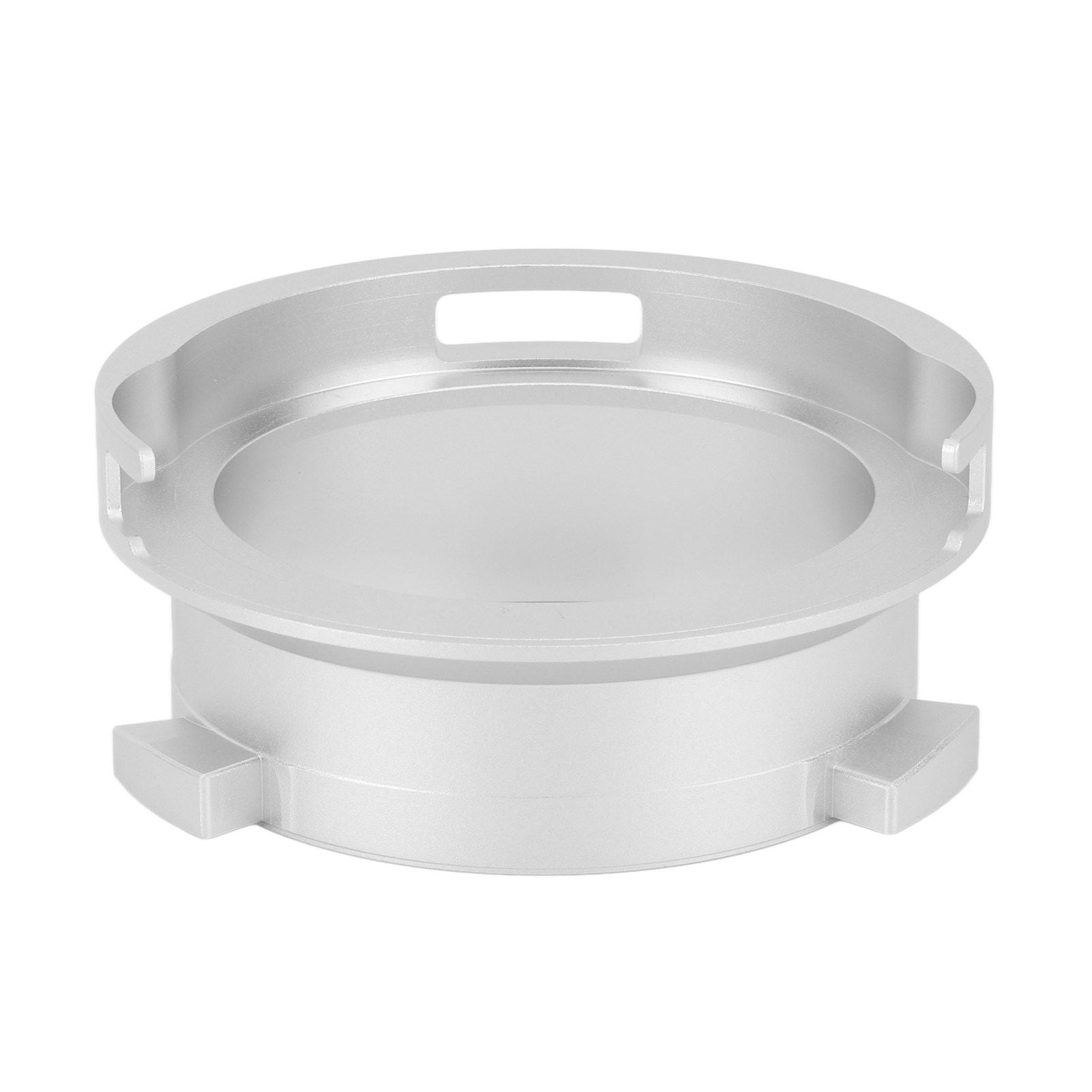 Coffee Powder Ring 51mm Aluminium Alloy Hands Free Dosing Funnel For Delonghi 9 Series 9335 9155 9355 9665 Silver