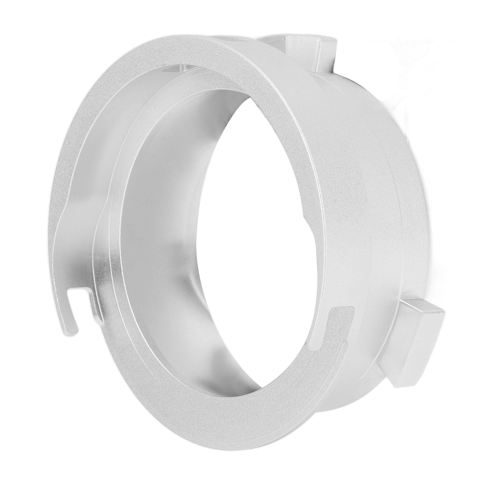 Coffee Powder Ring 51mm Aluminium Alloy Hands Free Dosing Funnel For Delonghi 9 Series 9335 9155 9355 9665 Silver