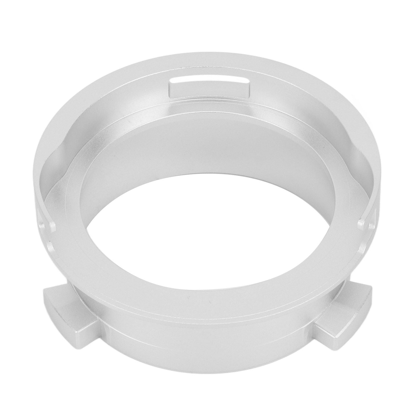 Coffee Powder Ring 51mm Aluminium Alloy Hands Free Dosing Funnel For Delonghi 9 Series 9335 9155 9355 9665 Silver