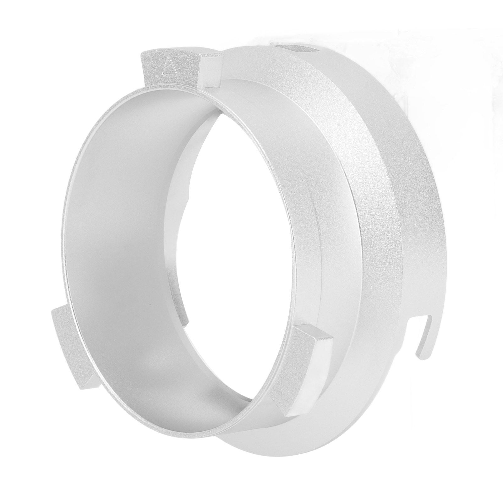 Coffee Powder Ring 51mm Aluminium Alloy Hands Free Dosing Funnel For Delonghi 9 Series 9335 9155 9355 9665 Silver