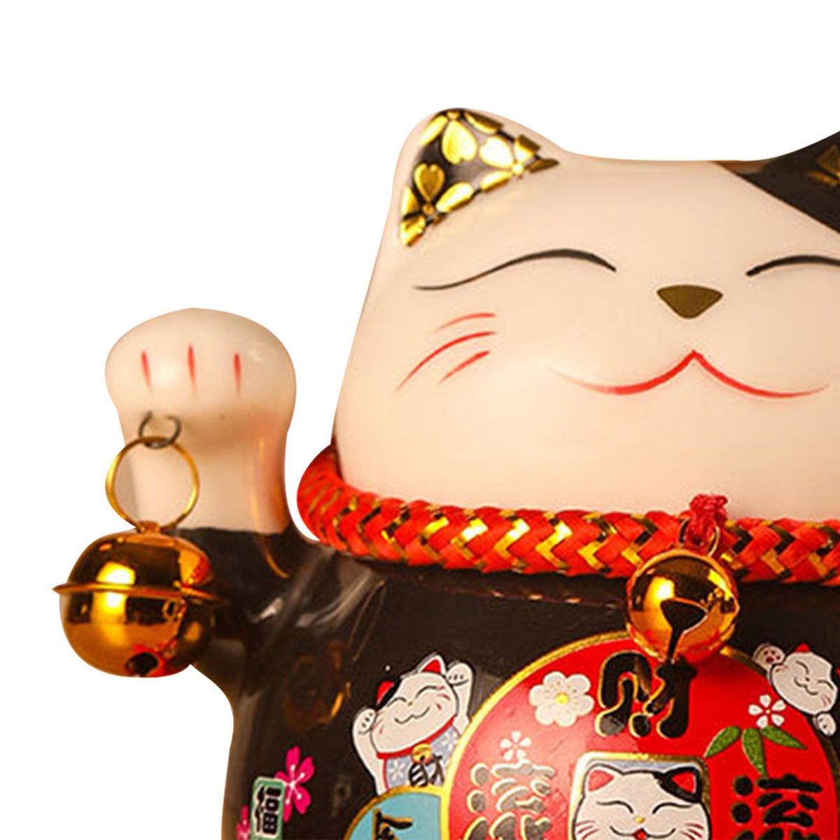 Lucky Cat Coin Bank 4.5in Exquisite Cute Bring Luck Good, Black