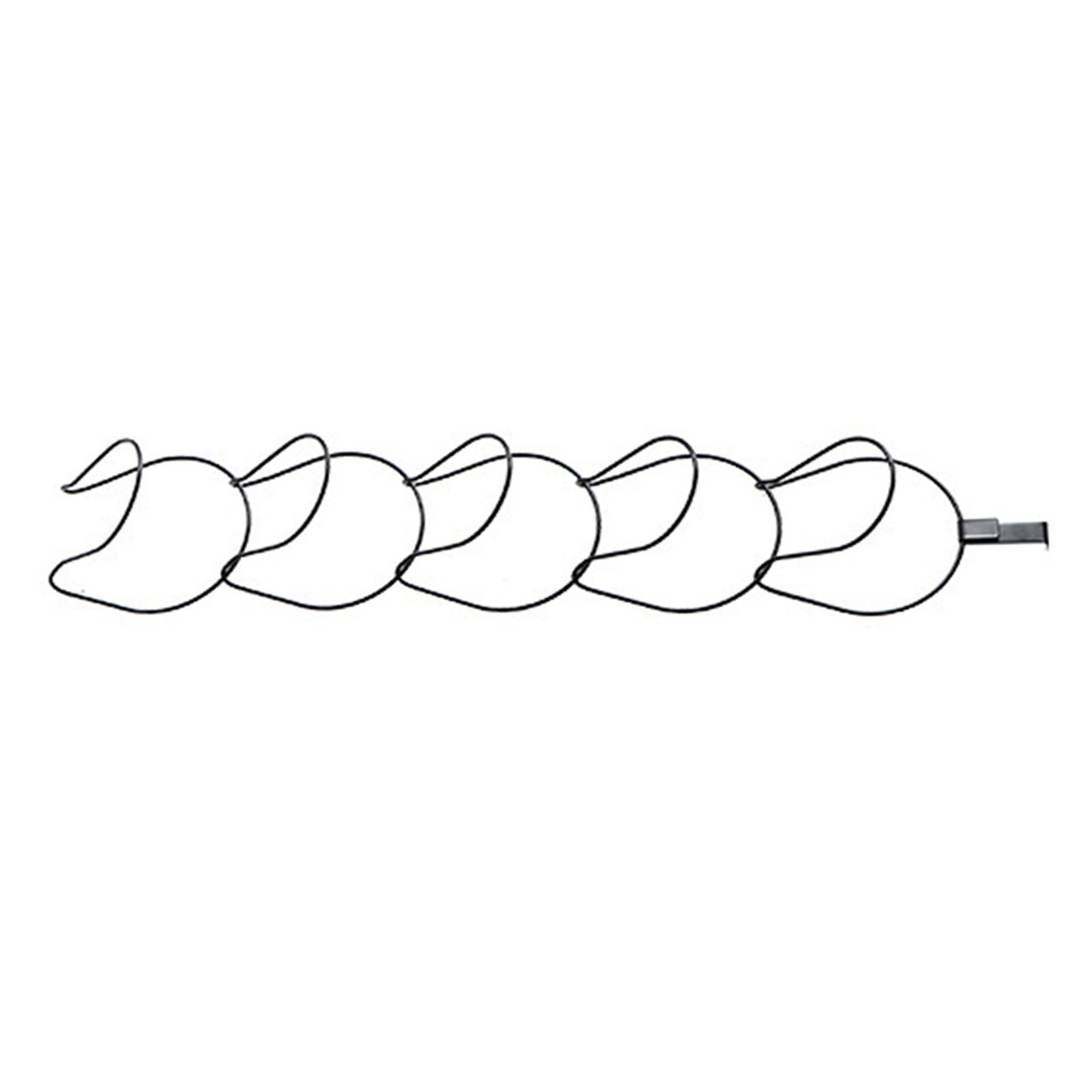 5Pcs Hat Rack Iron Punching Free Multi Layer Multifunctional Space Saving Hat Hanger Holder Black