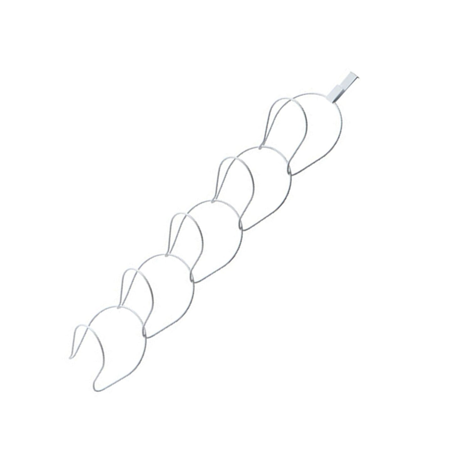5Pcs Hat Rack Iron Punching Free Multi Layer Multifunctional Space Saving Hat Hanger Holder White