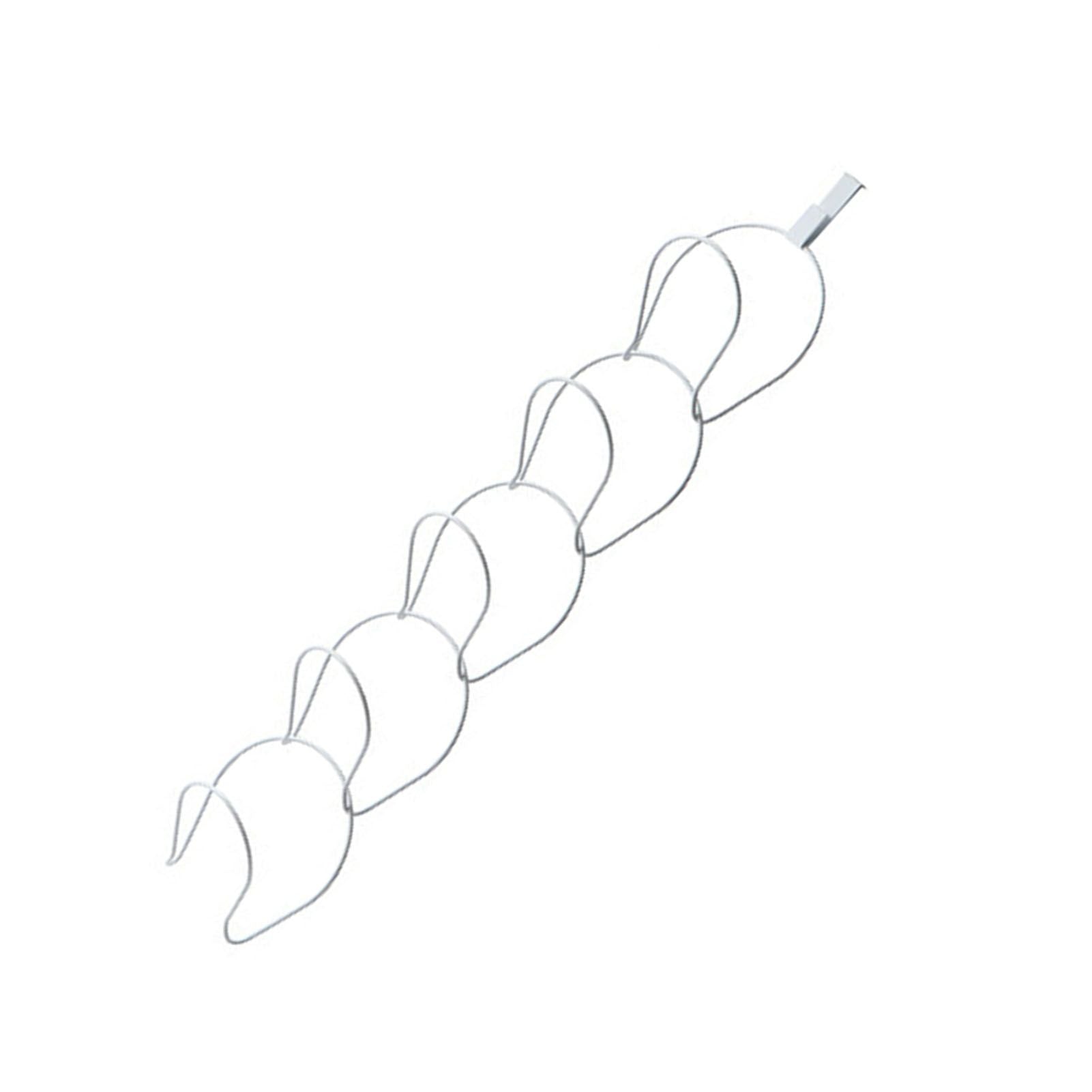 5Pcs Hat Rack Iron Punching Free Multi Layer Multifunctional Space Saving Hat Hanger Holder White