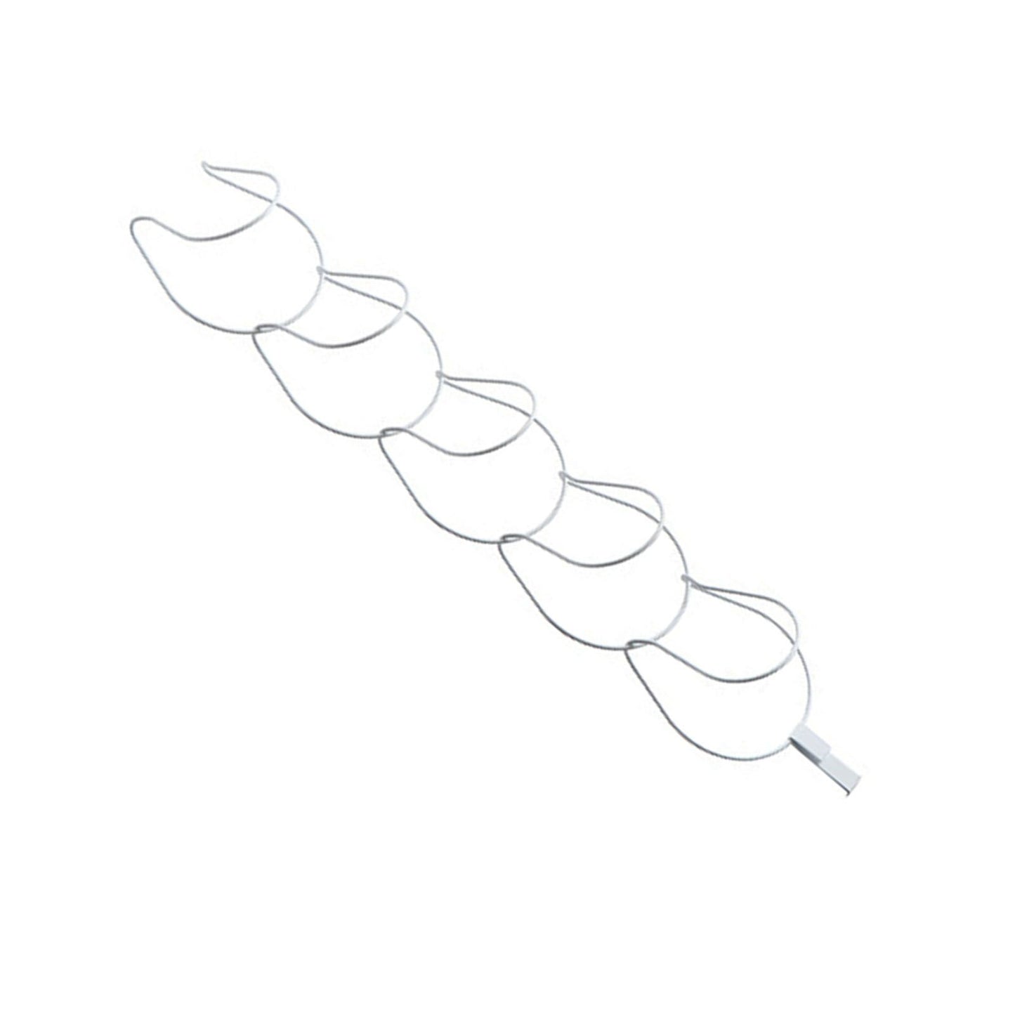 5Pcs Hat Rack Iron Punching Free Multi Layer Multifunctional Space Saving Hat Hanger Holder White