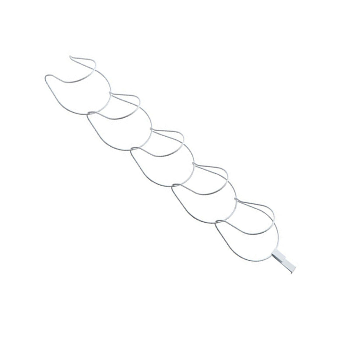 5Pcs Hat Rack Iron Punching Free Multi Layer, White