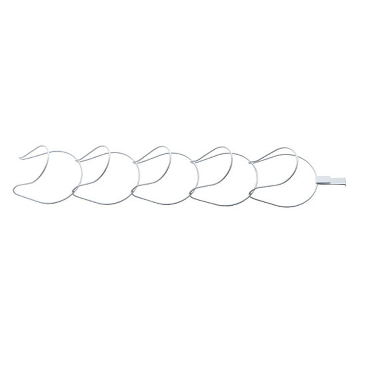 5Pcs Hat Rack Iron Punching Free Multi Layer Multifunctional Space Saving Hat Hanger Holder White