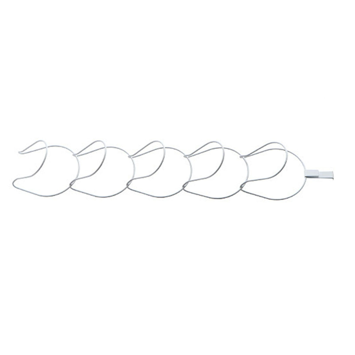 5Pcs Hat Rack Iron Punching Free Multi Layer, White