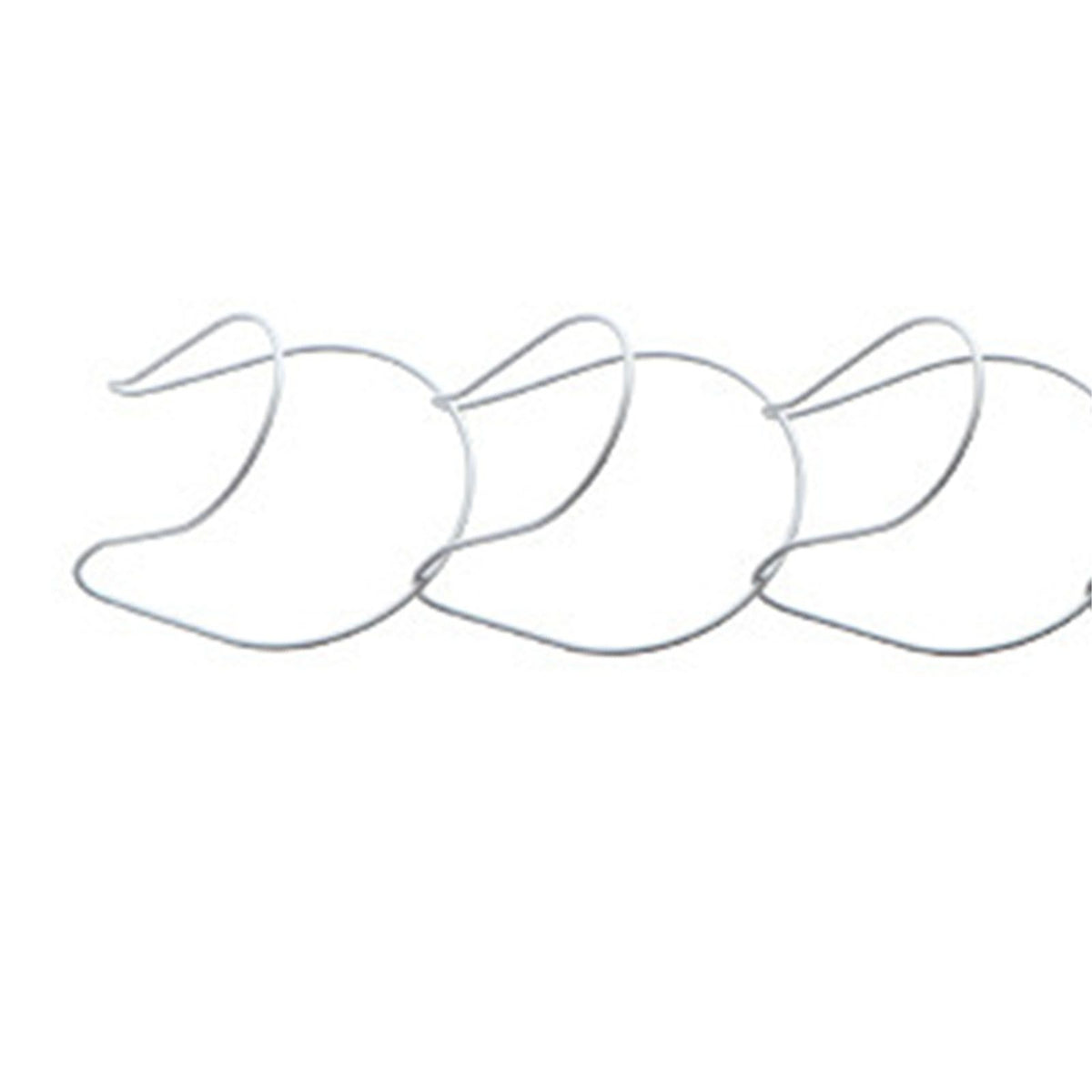 5Pcs Hat Rack Iron Punching Free Multi Layer, White