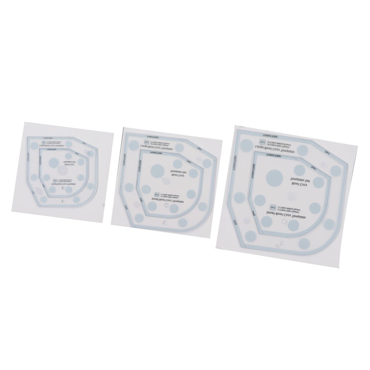 6in 8in 10in 3 Sizes Bowl Cozy Template Acrylic Bowl Cozy Pattern Template Cutting Ruler Set