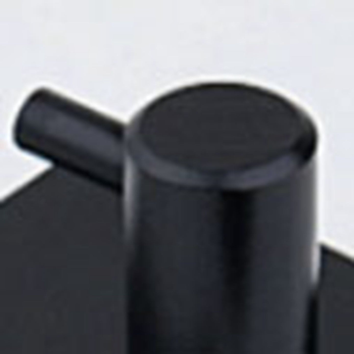 4PCS Clothes Hooks Strong Adhesive Wall Hook 304 Stainless Steel Hanging Hooks Black Square