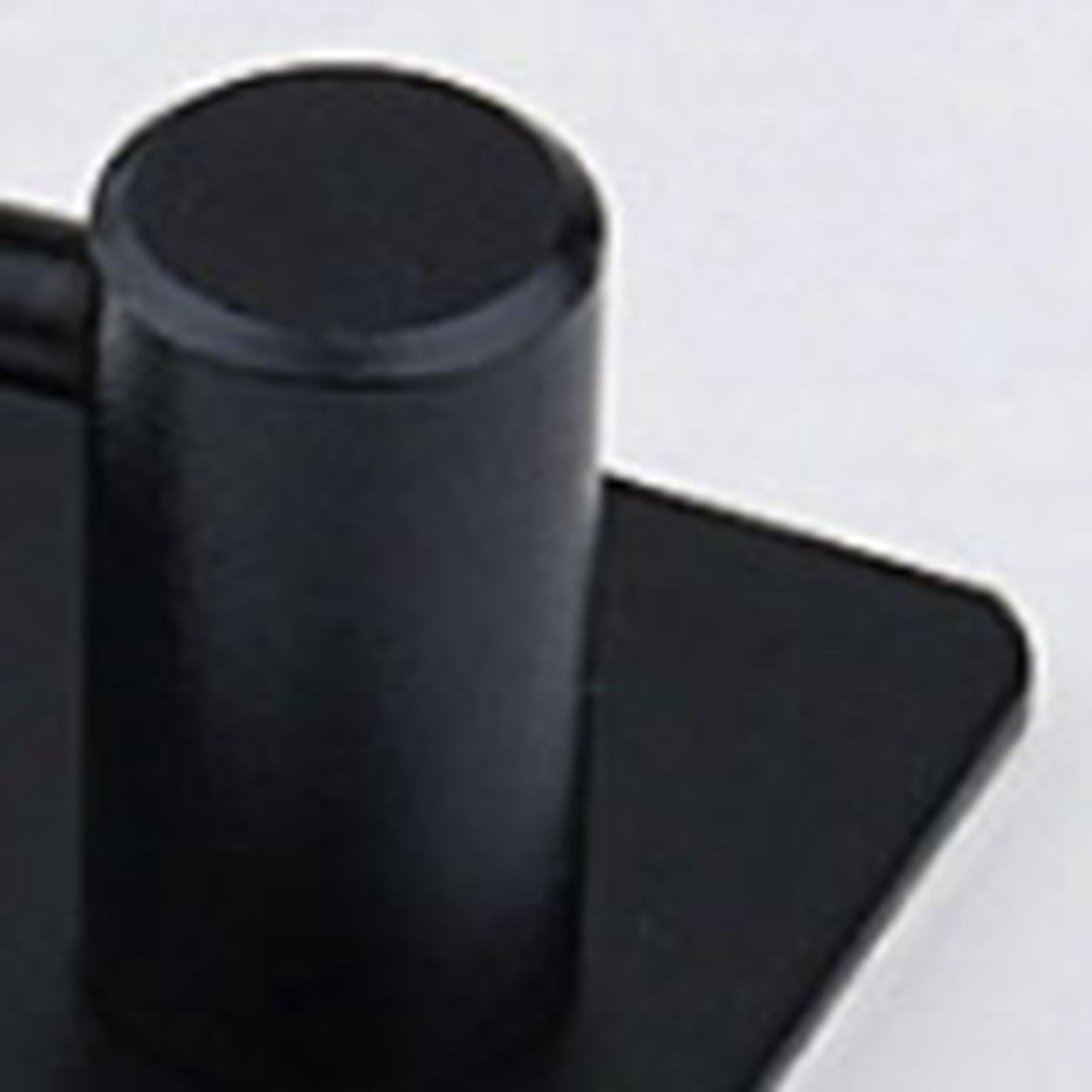 4PCS Clothes Hooks Strong Adhesive Wall Hook 304 Stainless Steel Hanging Hooks Black Square