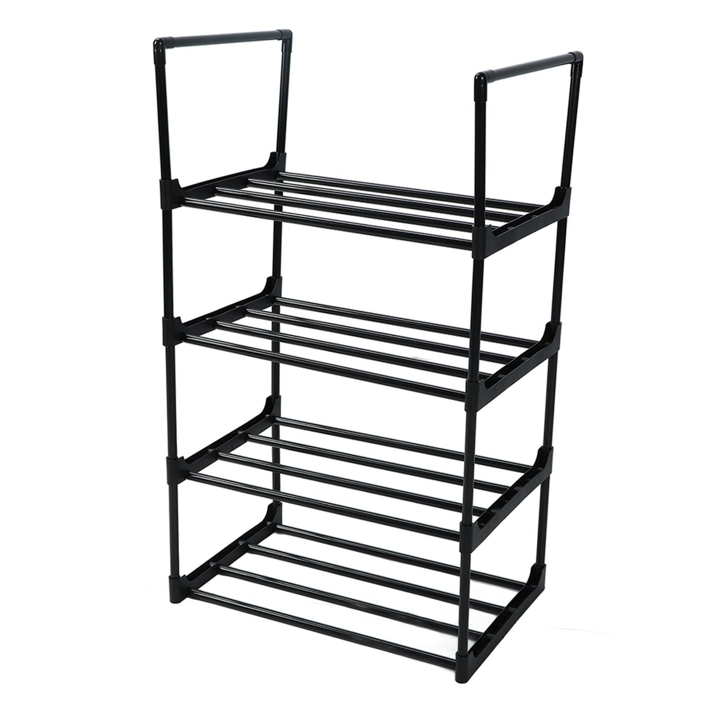 Shoe Rack Multifunctional Multilayer Large Capacity Shoe Shelf for Closet Hallway Bedroom Entryway 1 Column 4 Layers