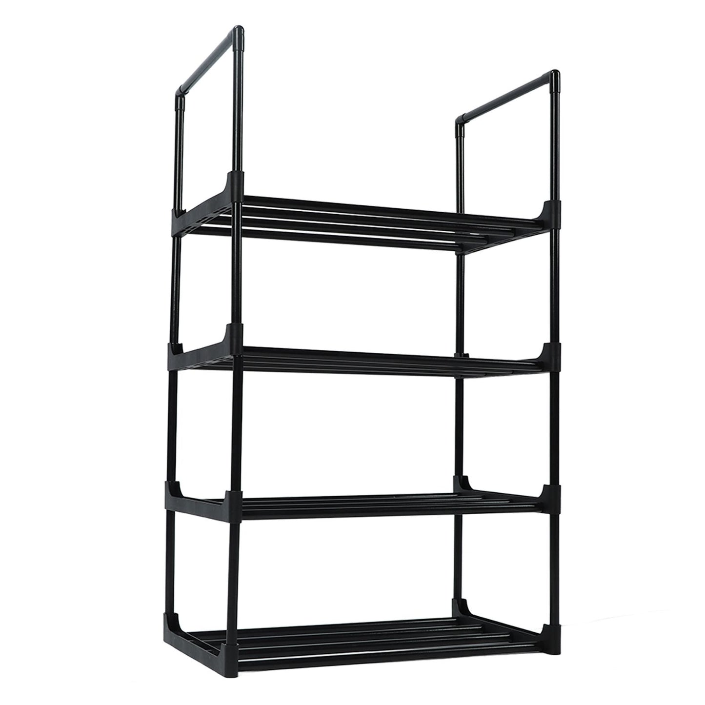 Shoe Rack Multifunctional Multilayer Large Capacity Shoe Shelf for Closet Hallway Bedroom Entryway 1 Column 4 Layers