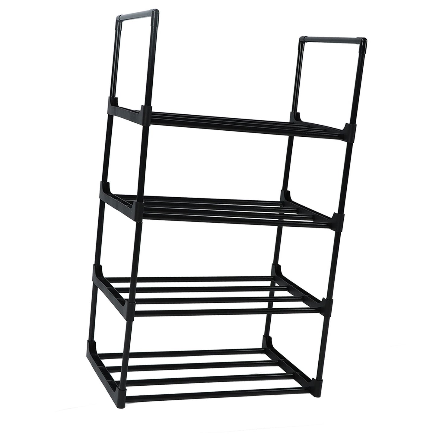 Shoe Rack Multifunctional Multilayer Large Capacity Shoe Shelf for Closet Hallway Bedroom Entryway 1 Column 4 Layers