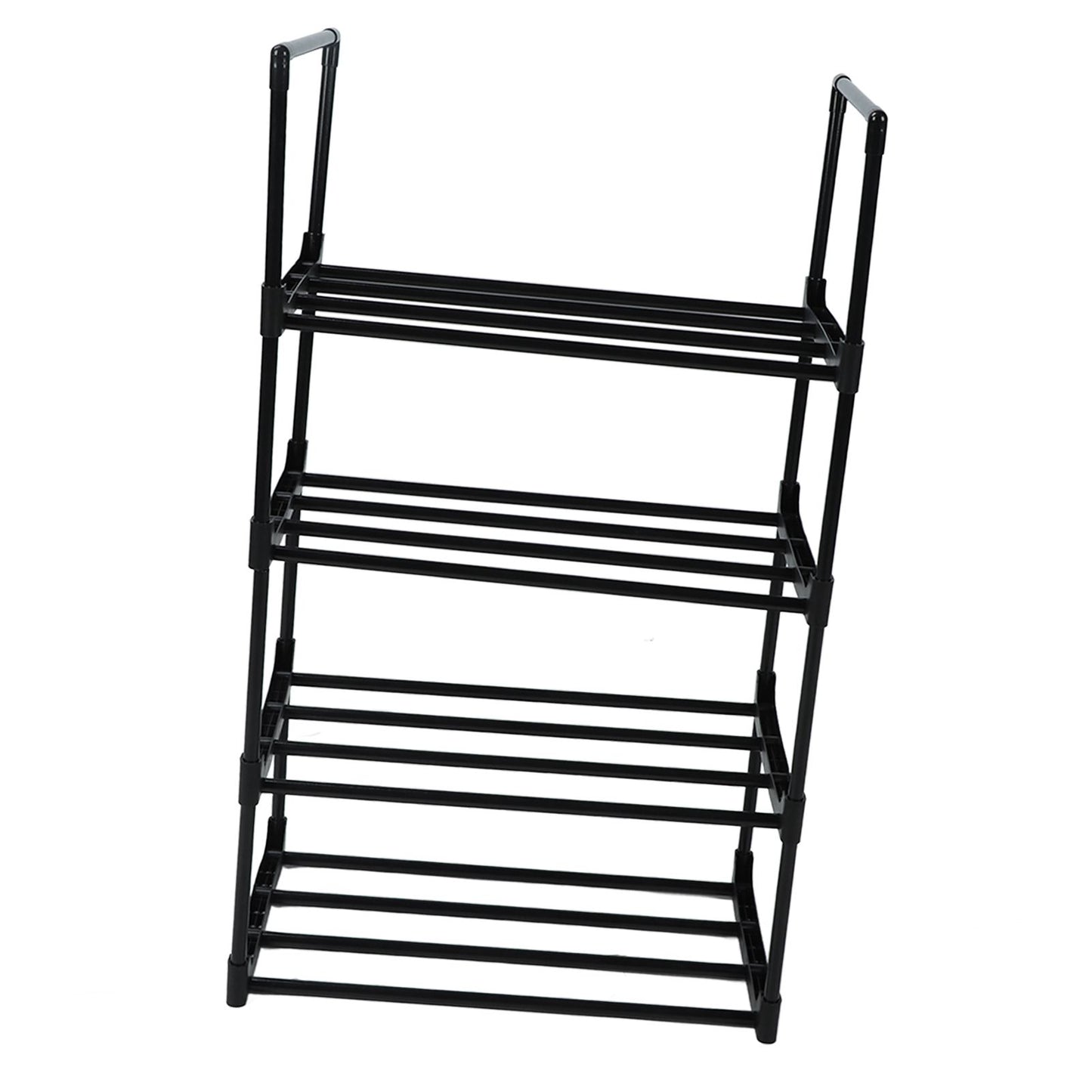 Shoe Rack Multifunctional Multilayer Large Capacity Shoe Shelf for Closet Hallway Bedroom Entryway 1 Column 4 Layers