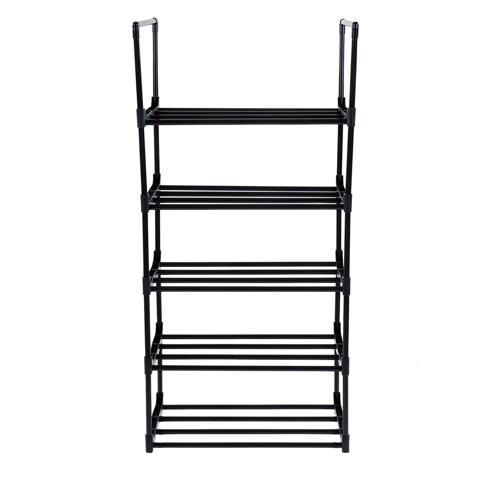 Shoe Rack Multifunctional Multilayer Large Capacity Shoe Shelf for Closet Hallway Bedroom Entryway 1 Column 5 Layers