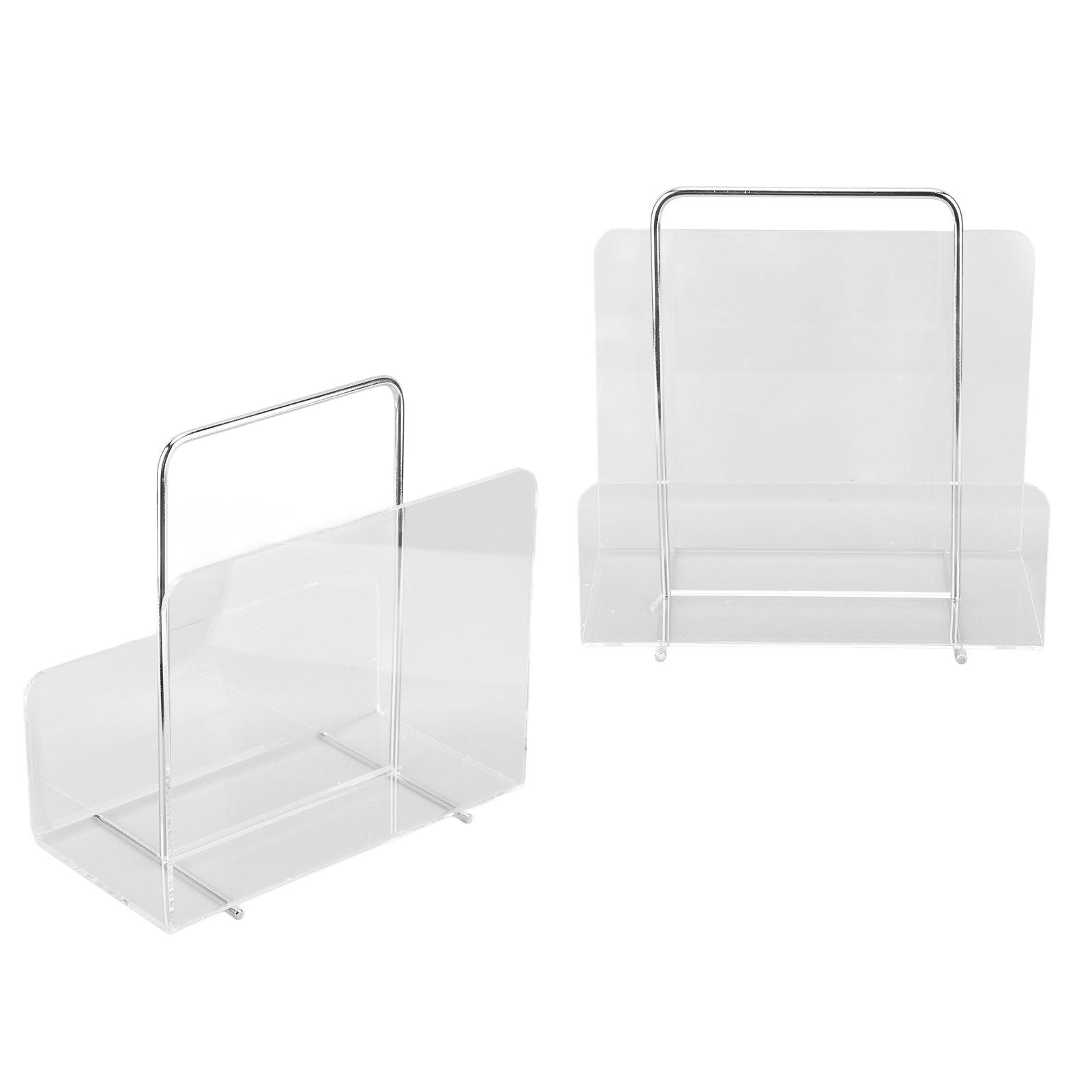 Acrylic Magazine Rack Transparent Acrylic File Book Holder for Office Organization Storage Decoration Reception