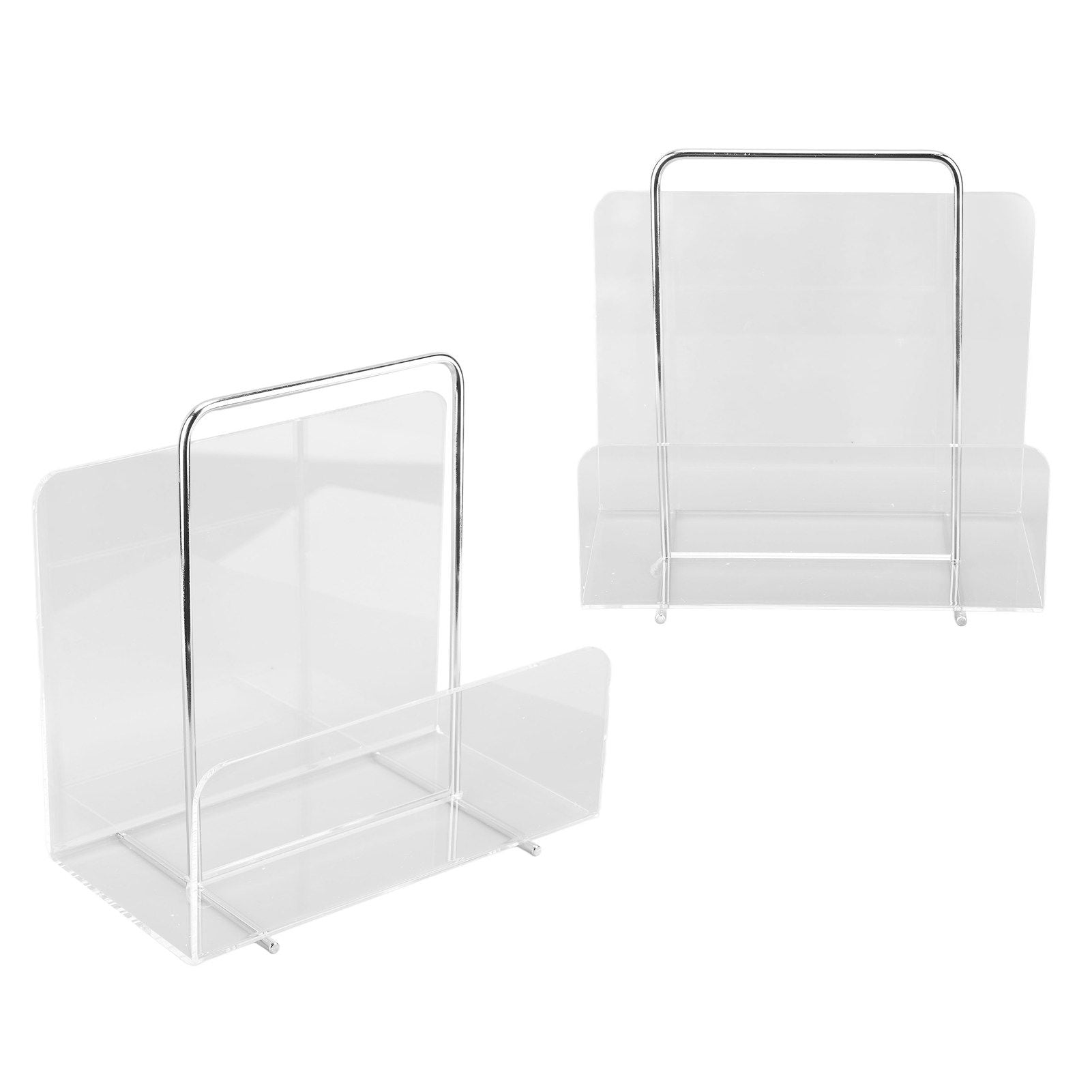 Acrylic Magazine Rack Transparent Acrylic File Book Holder for Office Organization Storage Decoration Reception